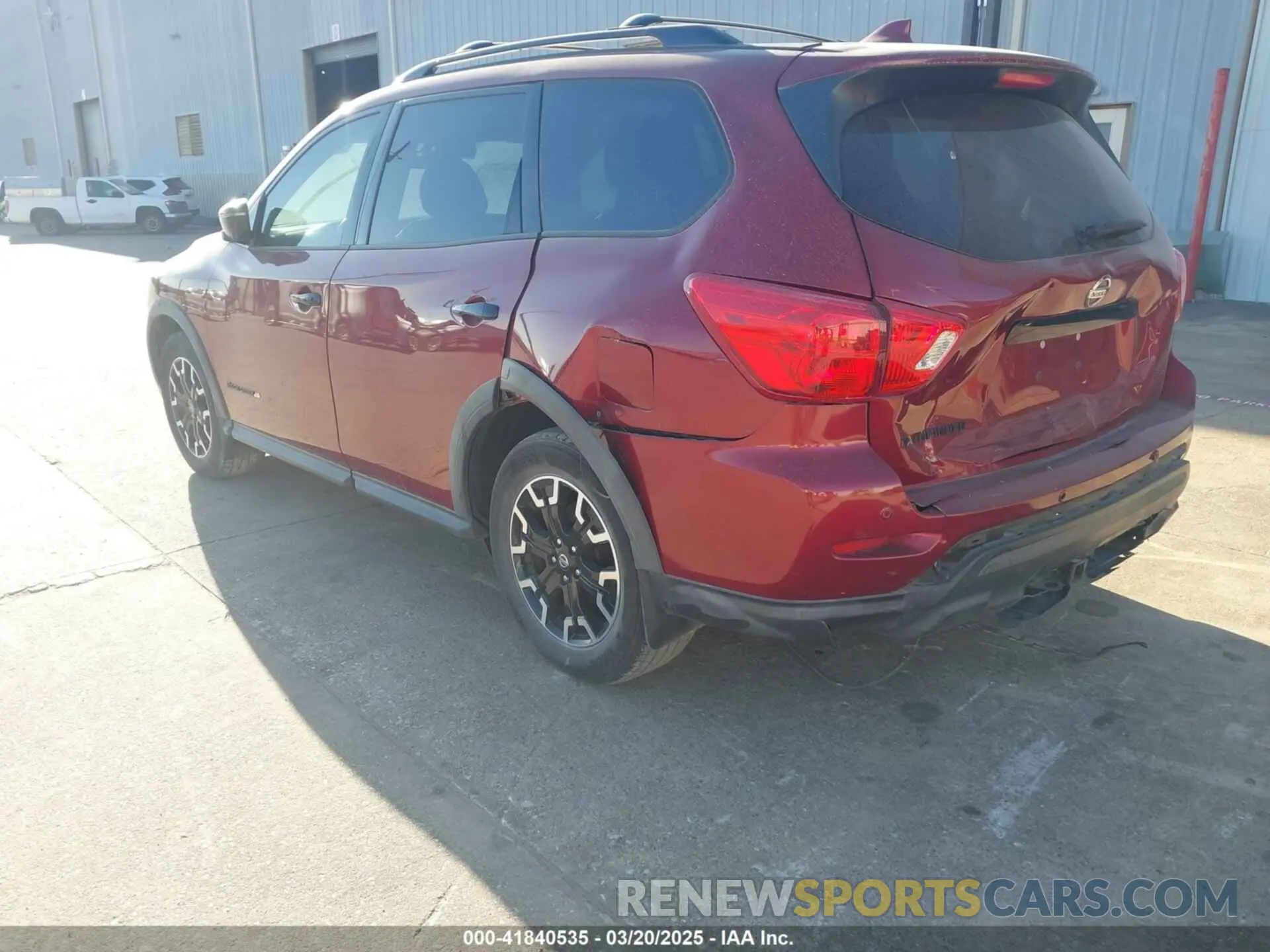 3 fotografías del automóvil dañado 5N1DR2CN4LC588039 NISSAN PATHFINDER 2020