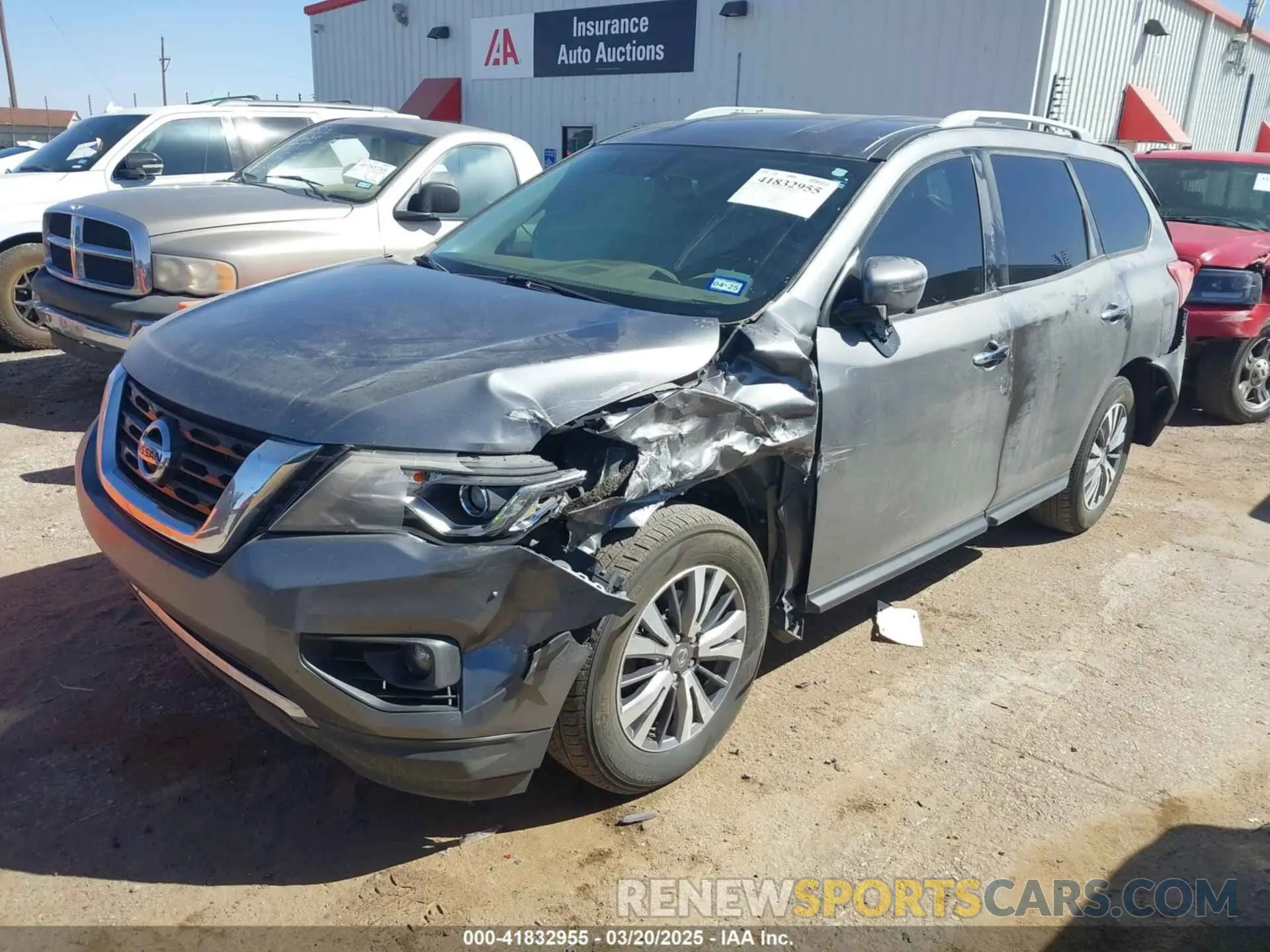 2 fotografías del automóvil dañado 5N1DR2CN5LC597364 NISSAN PATHFINDER 2020
