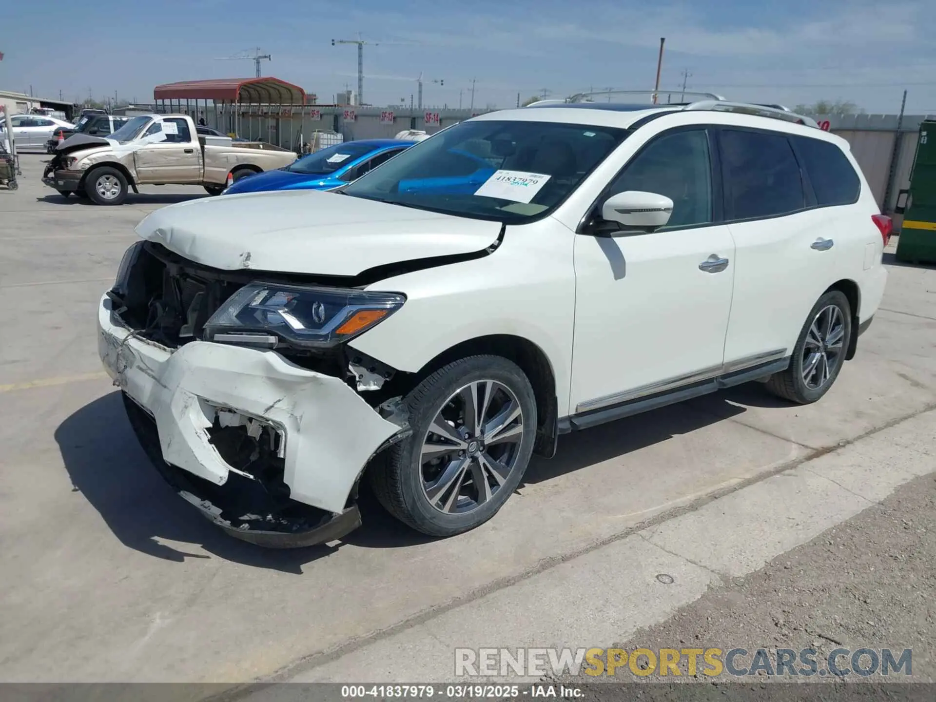 2 fotografías del automóvil dañado 5N1DR2DN1LC579684 NISSAN PATHFINDER 2020