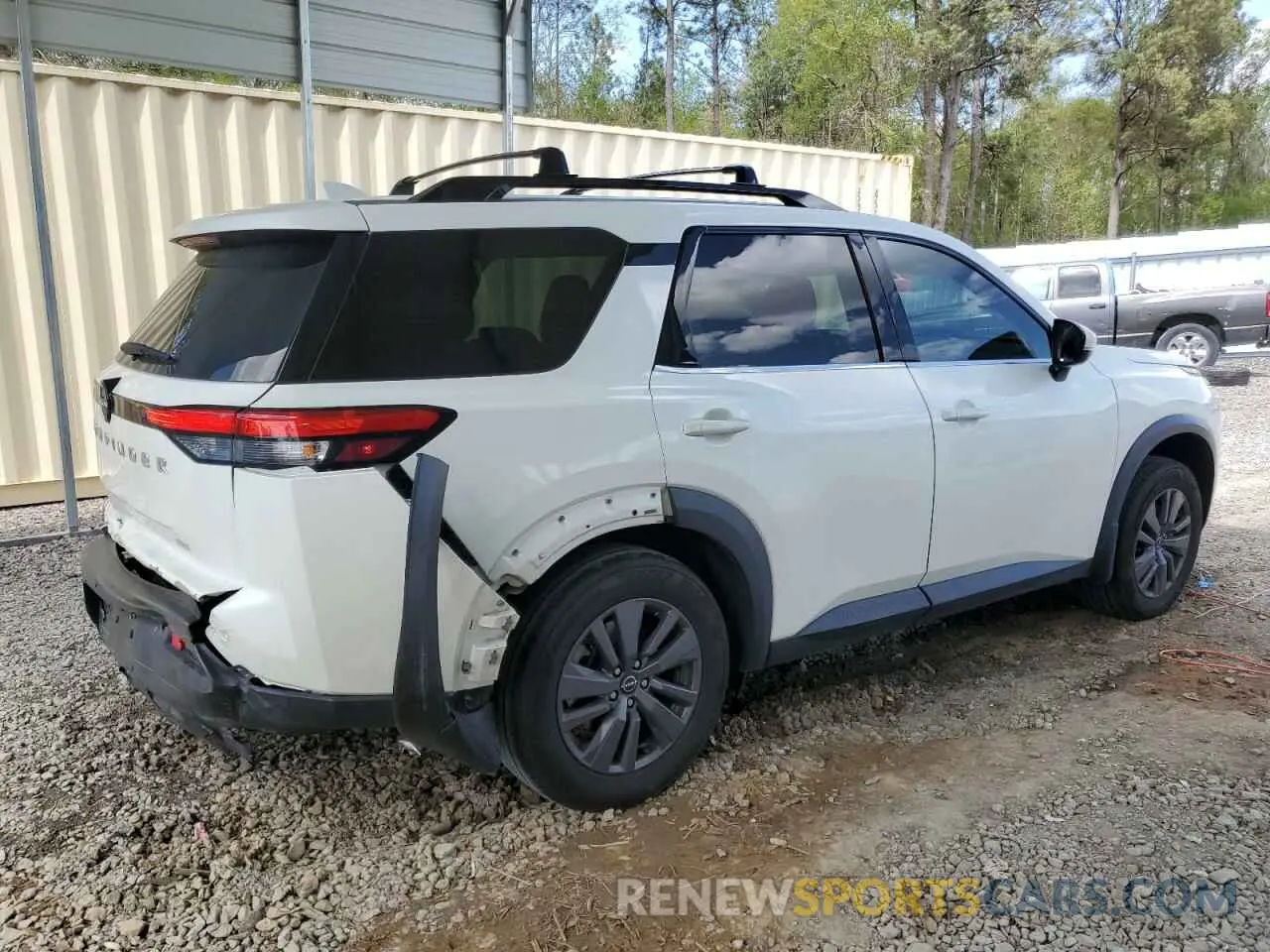 3 fotografías del automóvil dañado 5N1DR3BA0NC240794 NISSAN PATHFINDER 2022