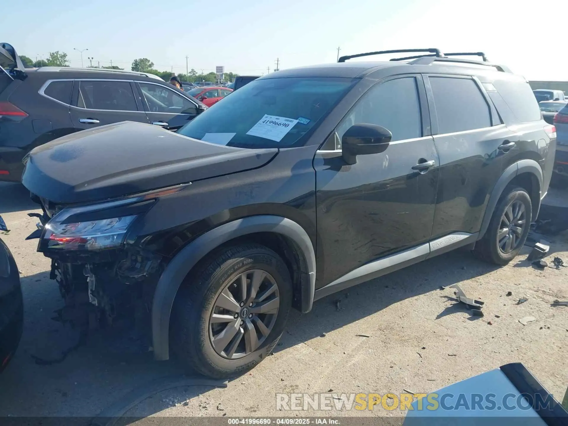 2 fotografías del automóvil dañado 5N1DR3BA9NC218275 NISSAN PATHFINDER 2022