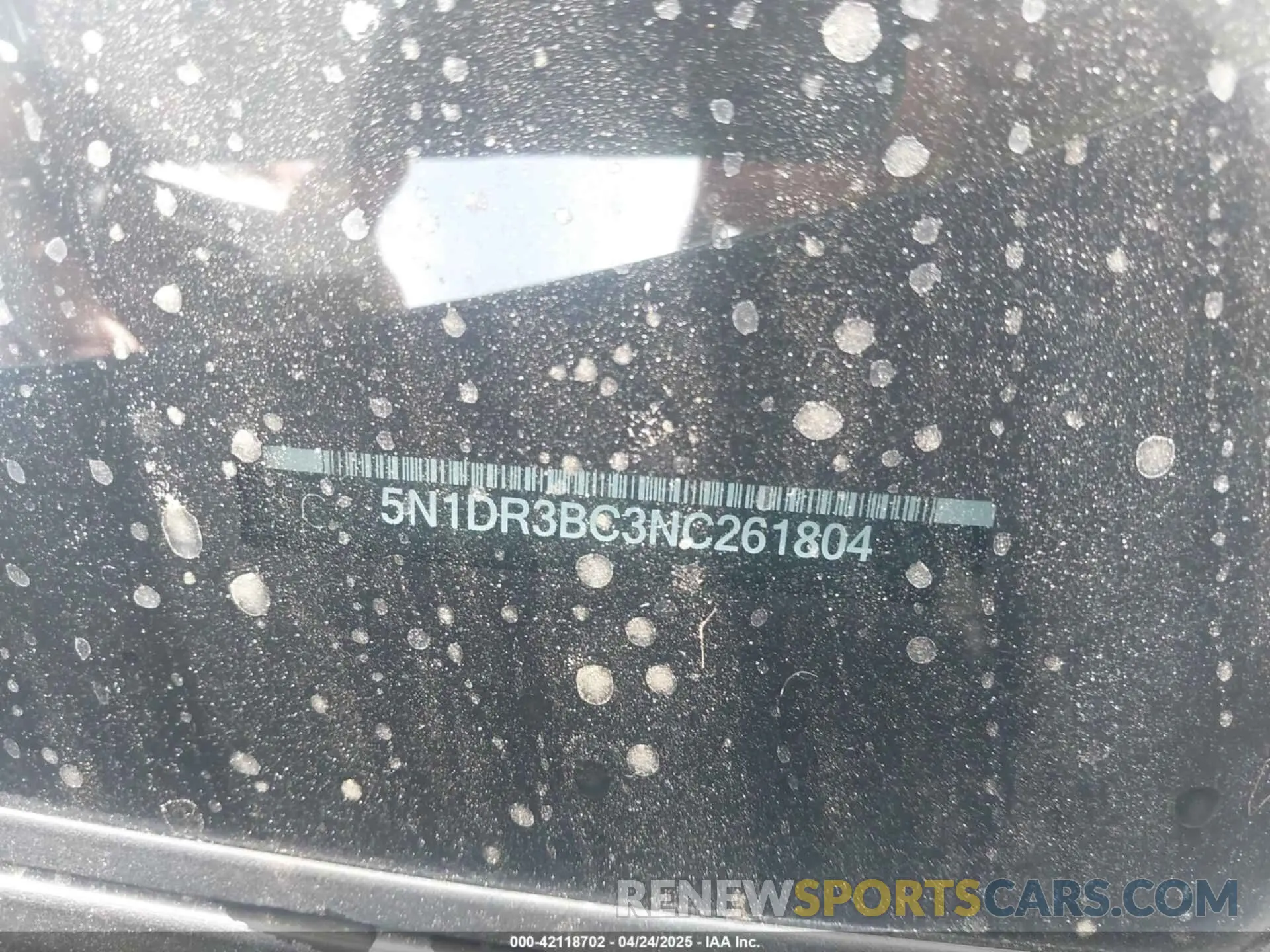 9 fotografías del automóvil dañado 5N1DR3BC3NC261804 NISSAN PATHFINDER 2022