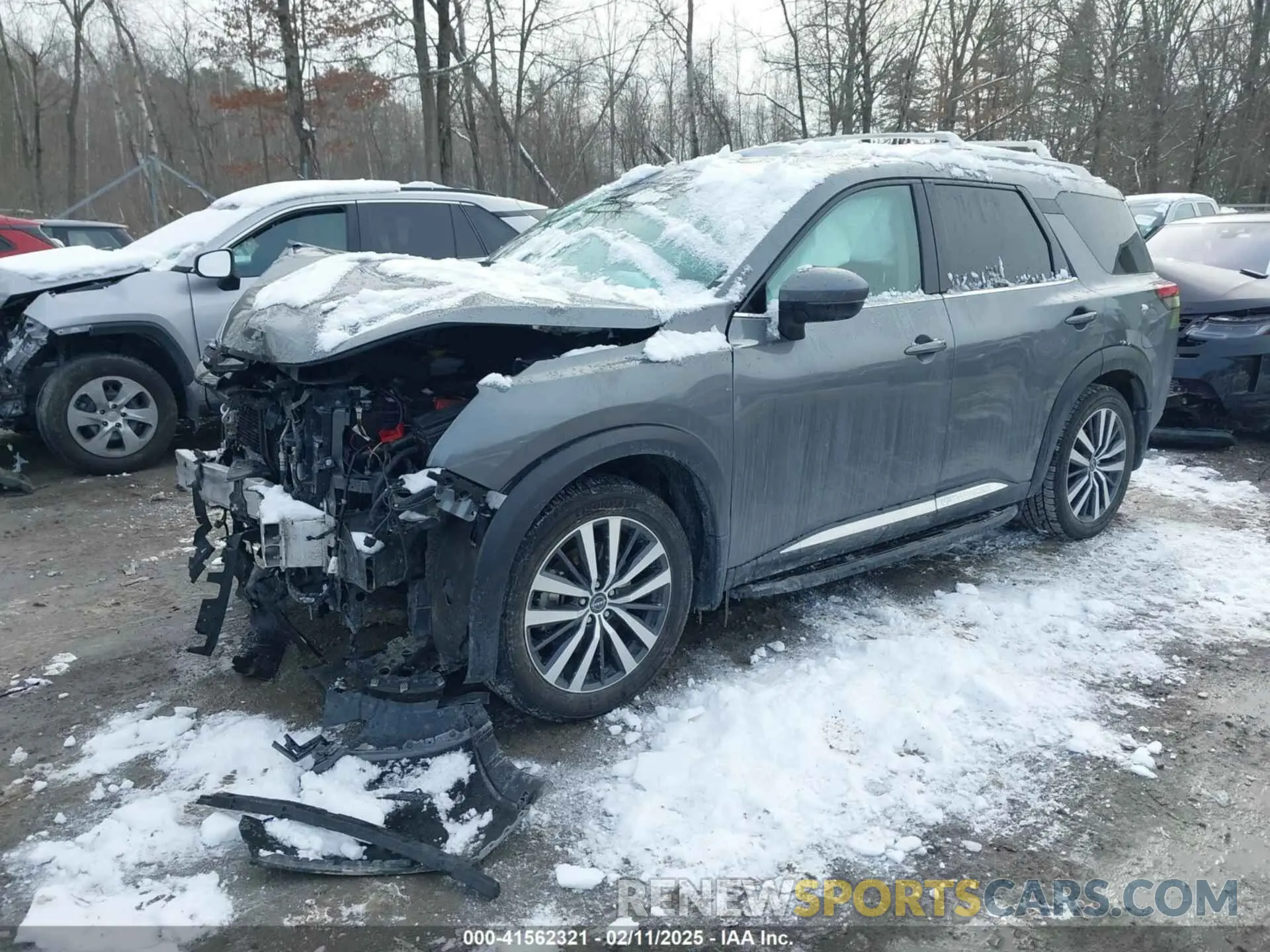 2 fotografías del automóvil dañado 5N1DR3DK1NC218034 NISSAN PATHFINDER 2022