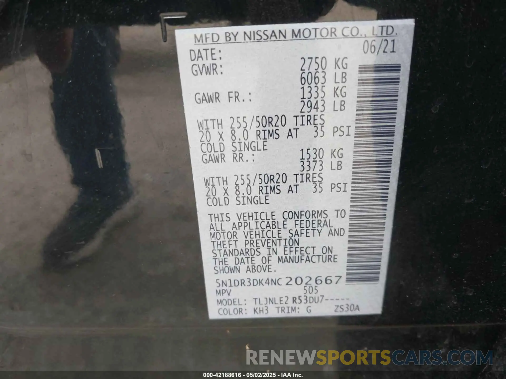 9 fotografías del automóvil dañado 5N1DR3DK4NC202667 NISSAN PATHFINDER 2022