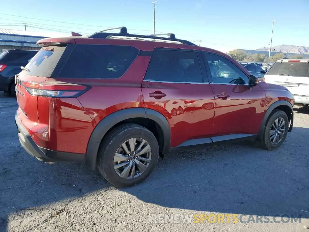 3 fotografías del automóvil dañado 5N1DR3BA8PC256051 NISSAN PATHFINDER 2023