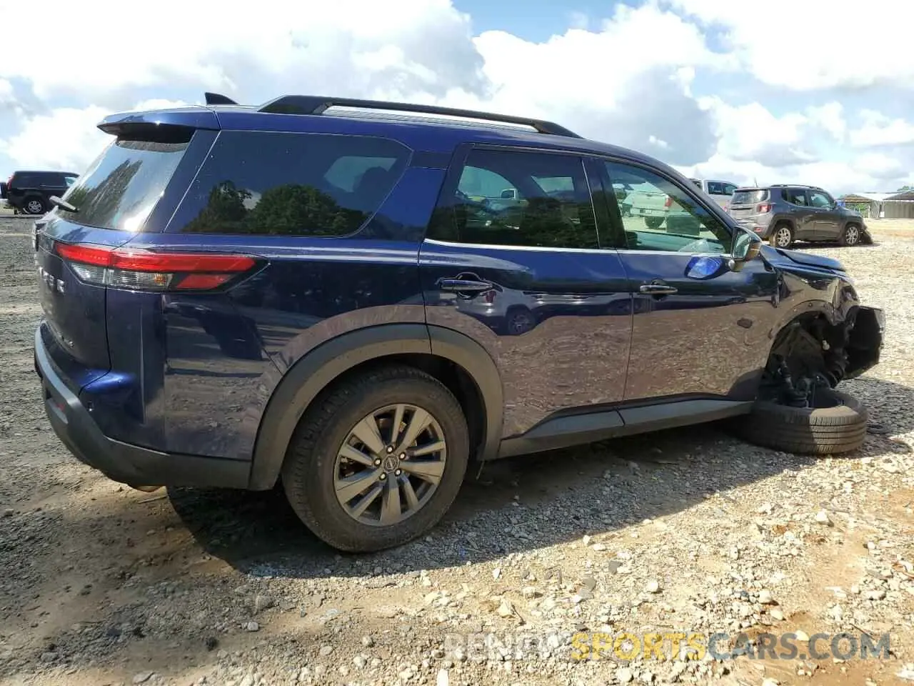 3 fotografías del automóvil dañado 5N1DR3BC3PC246657 NISSAN PATHFINDER 2023