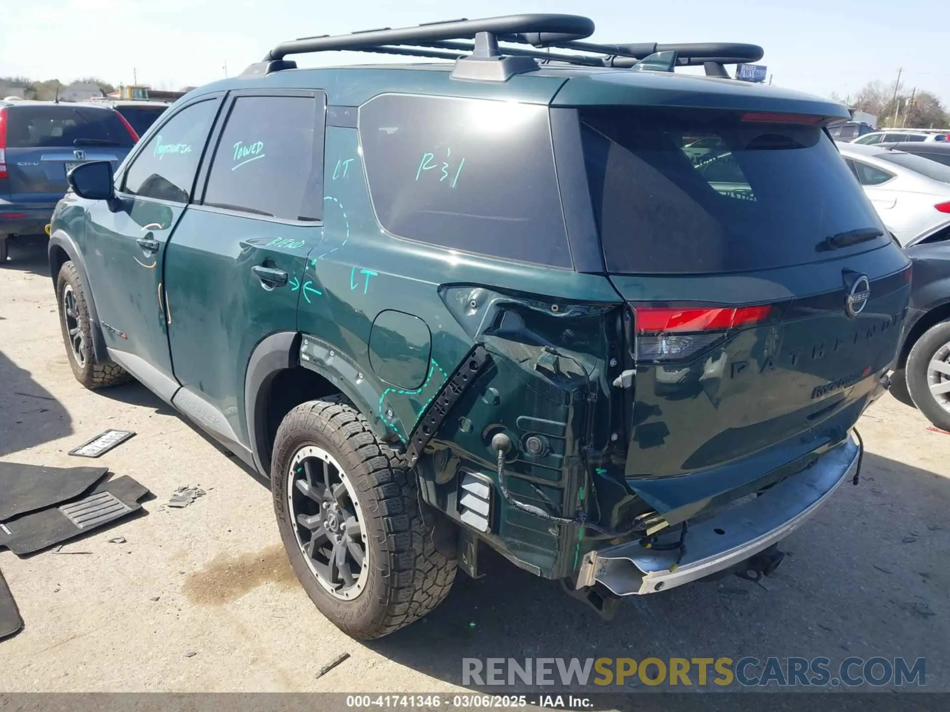 3 fotografías del automóvil dañado 5N1DR3BD1PC237447 NISSAN PATHFINDER 2023