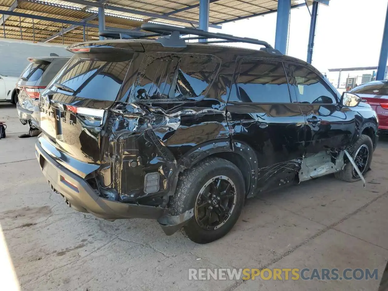 3 fotografías del automóvil dañado 5N1DR3BD7PC270016 NISSAN PATHFINDER 2023