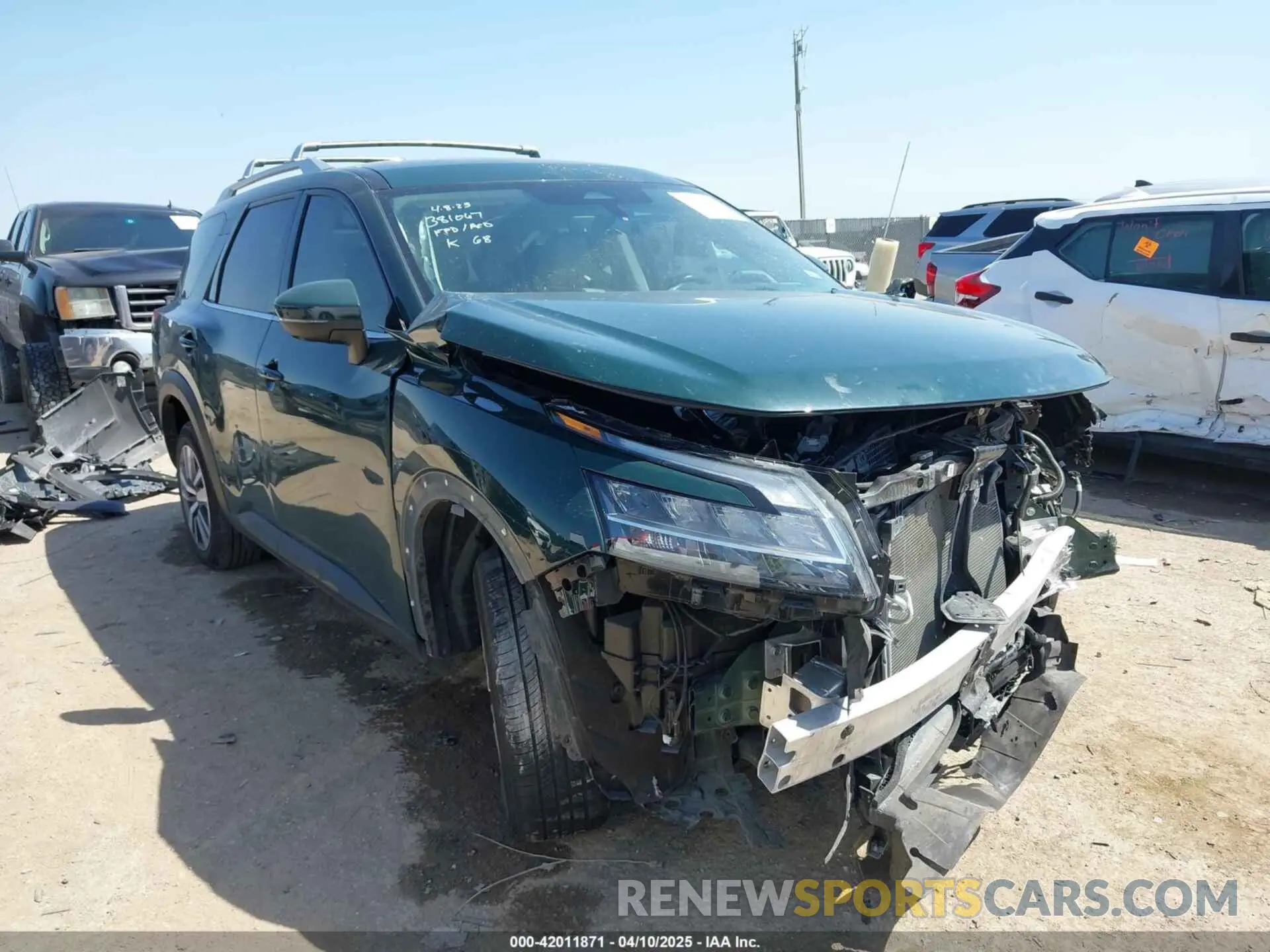 1 fotografías del automóvil dañado 5N1DR3CA9PC221002 NISSAN PATHFINDER 2023