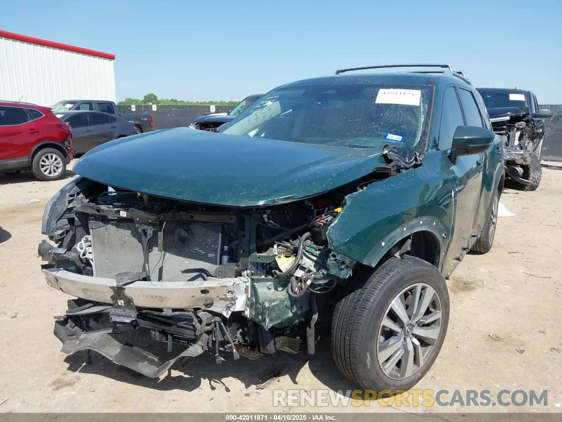 2 fotografías del automóvil dañado 5N1DR3CA9PC221002 NISSAN PATHFINDER 2023