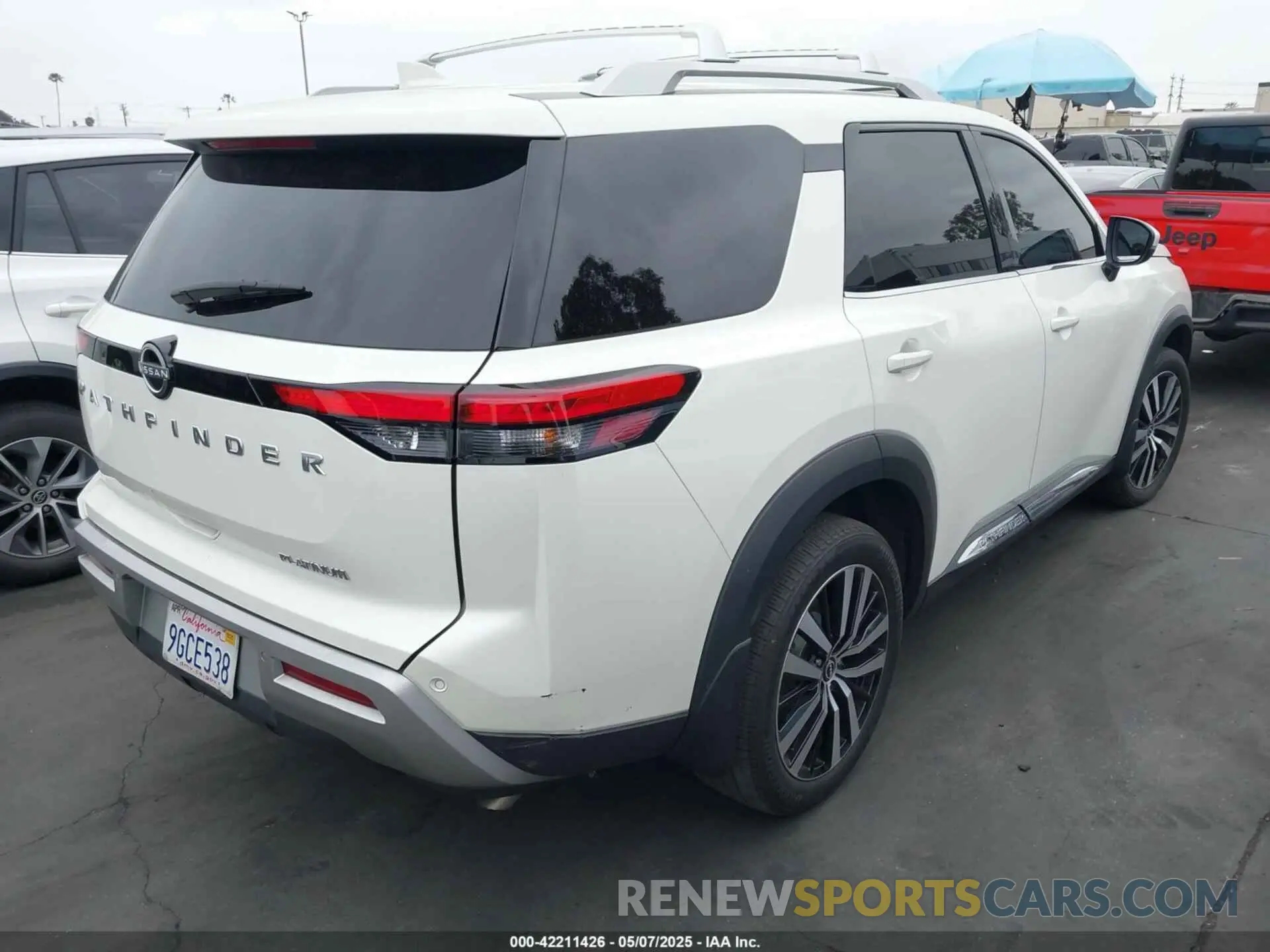4 fotografías del automóvil dañado 5N1DR3DG0PC255834 NISSAN PATHFINDER 2023
