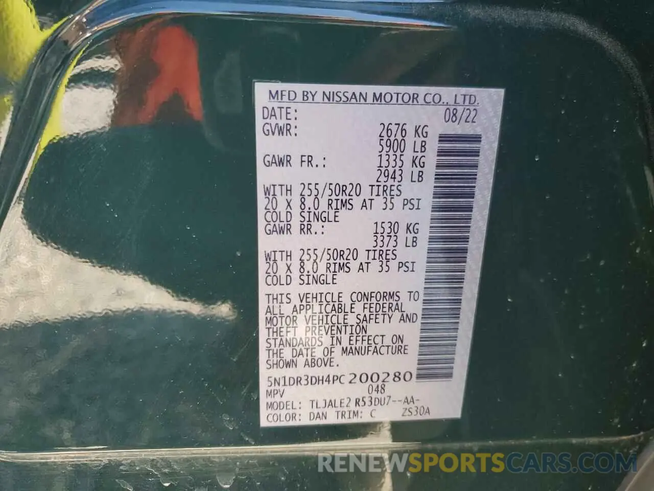 13 fotografías del automóvil dañado 5N1DR3DH4PC200280 NISSAN PATHFINDER 2023