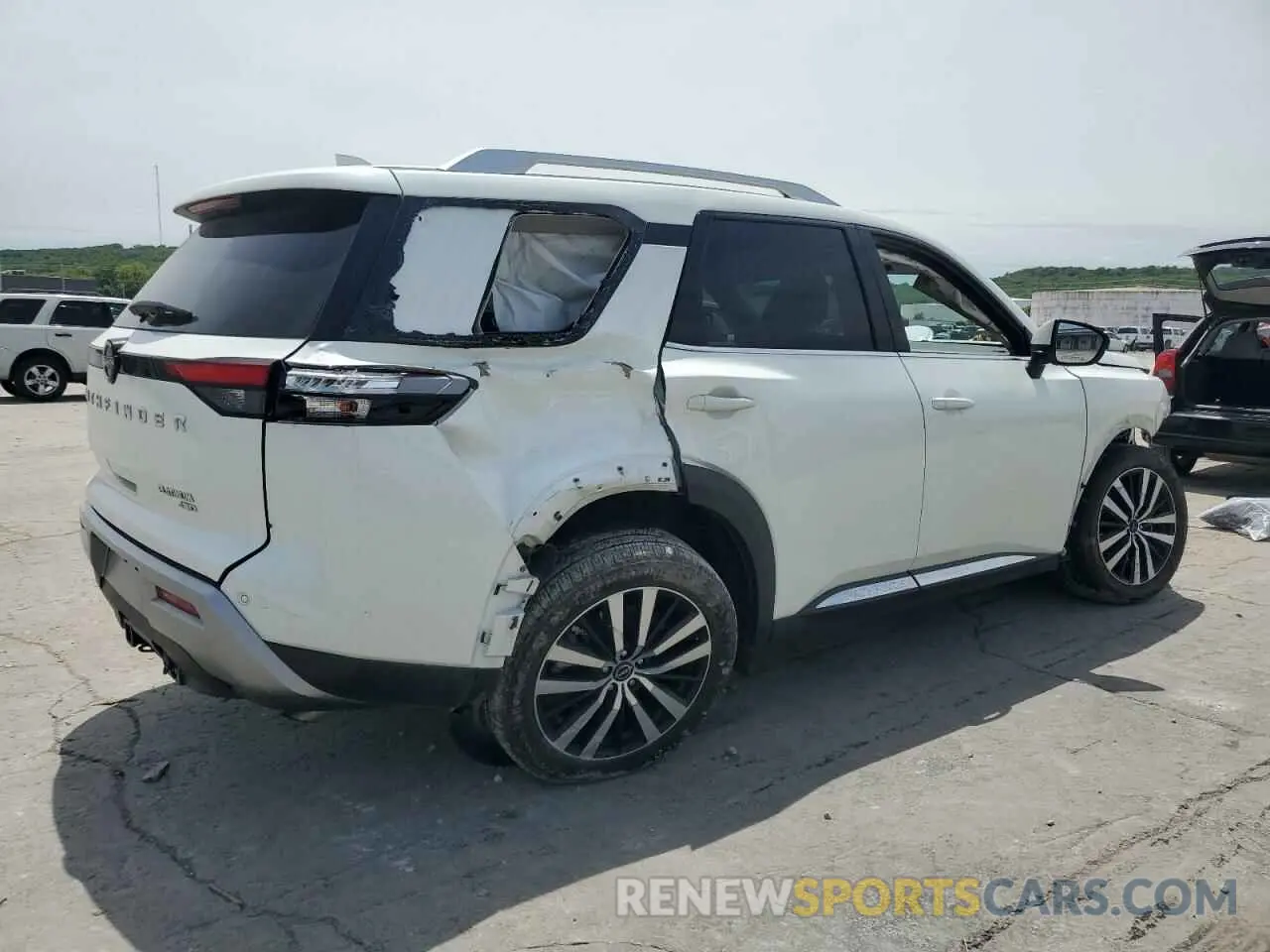 3 fotografías del automóvil dañado 5N1DR3DK5PC223272 NISSAN PATHFINDER 2023