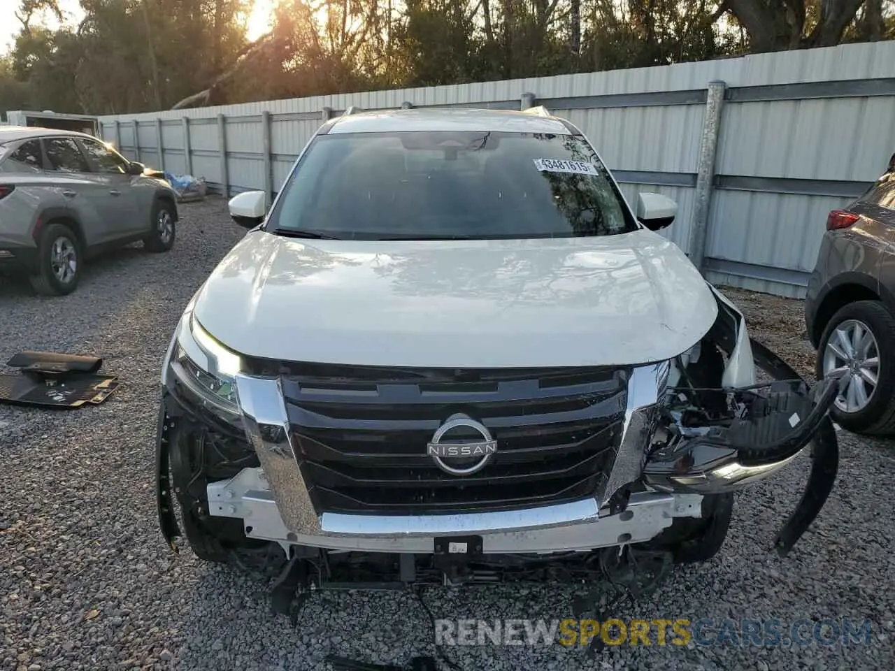5 fotografías del automóvil dañado 5N1DR3CA5RC213157 NISSAN PATHFINDER 2024