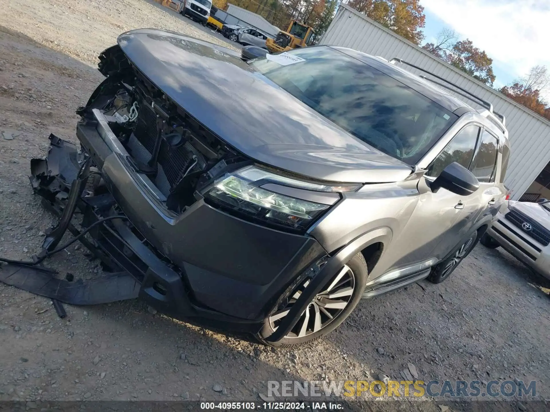 2 fotografías del automóvil dañado 5N1DR3DJ5RC204103 NISSAN PATHFINDER 2024