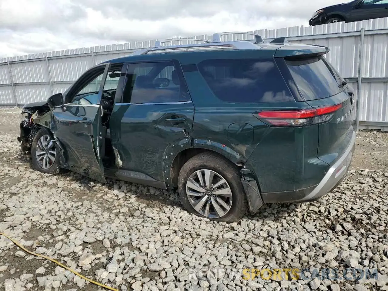 2 fotografías del automóvil dañado 5N1DR3CC8SC222068 NISSAN PATHFINDER 2025