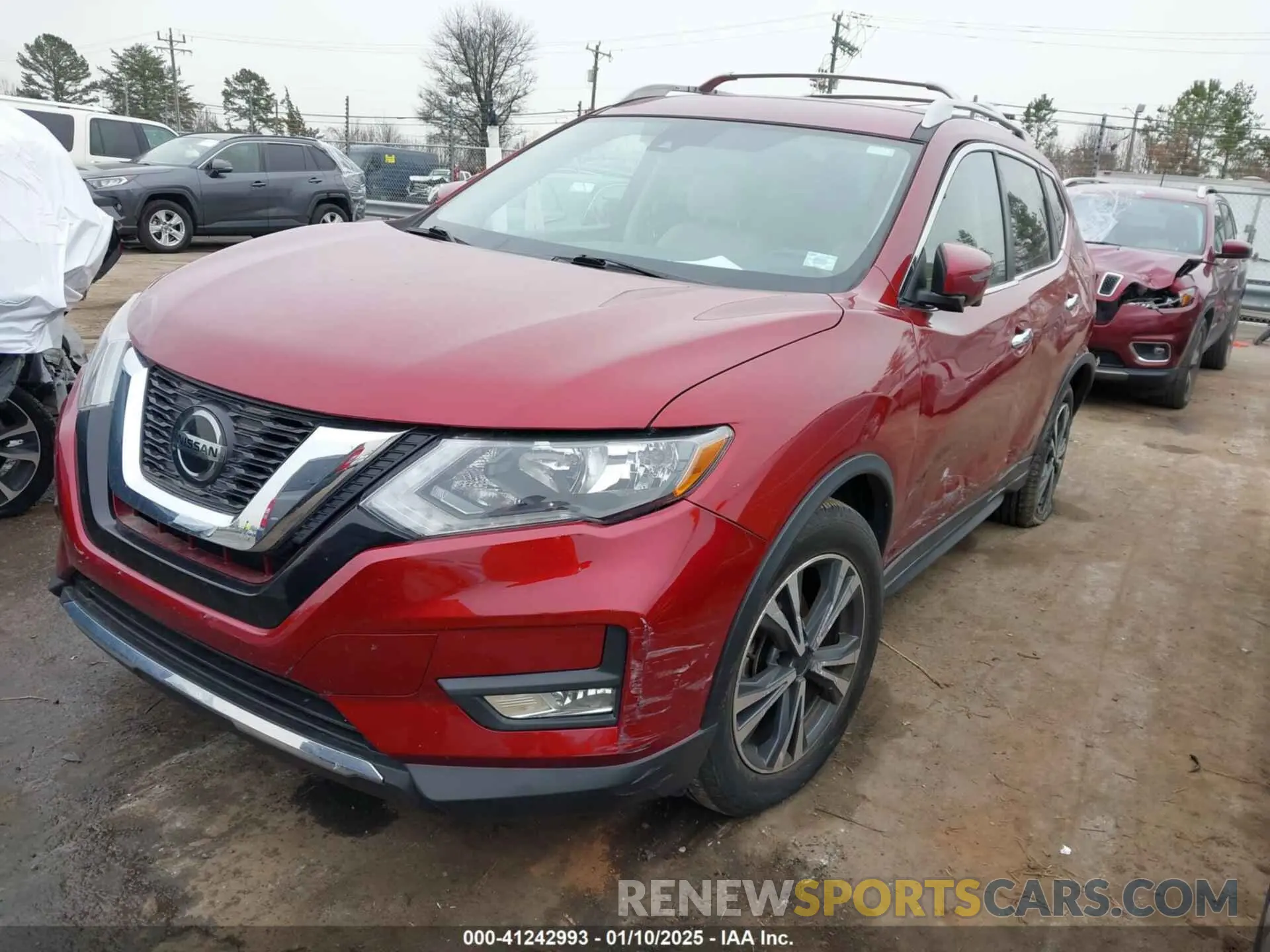 2 fotografías del automóvil dañado 5N1AT2MT1KC753948 NISSAN ROGUE 2019