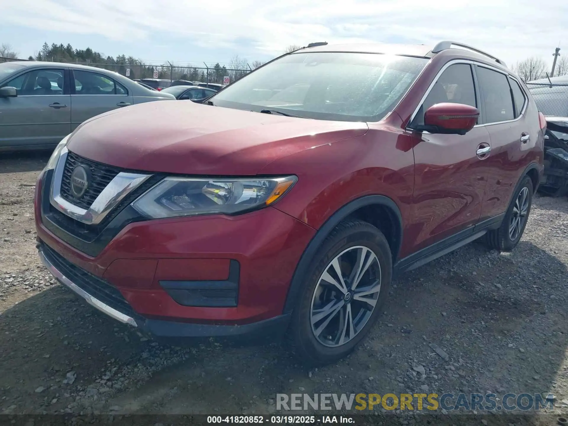 2 fotografías del automóvil dañado 5N1AT2MT3KC709806 NISSAN ROGUE 2019