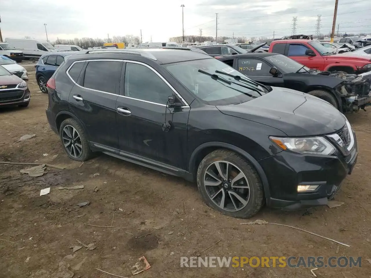 4 fotografías del automóvil dañado 5N1AT2MT4KC785972 NISSAN ROGUE 2019