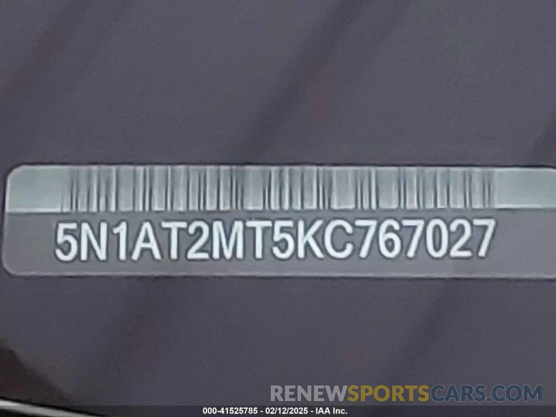 9 fotografías del automóvil dañado 5N1AT2MT5KC767027 NISSAN ROGUE 2019