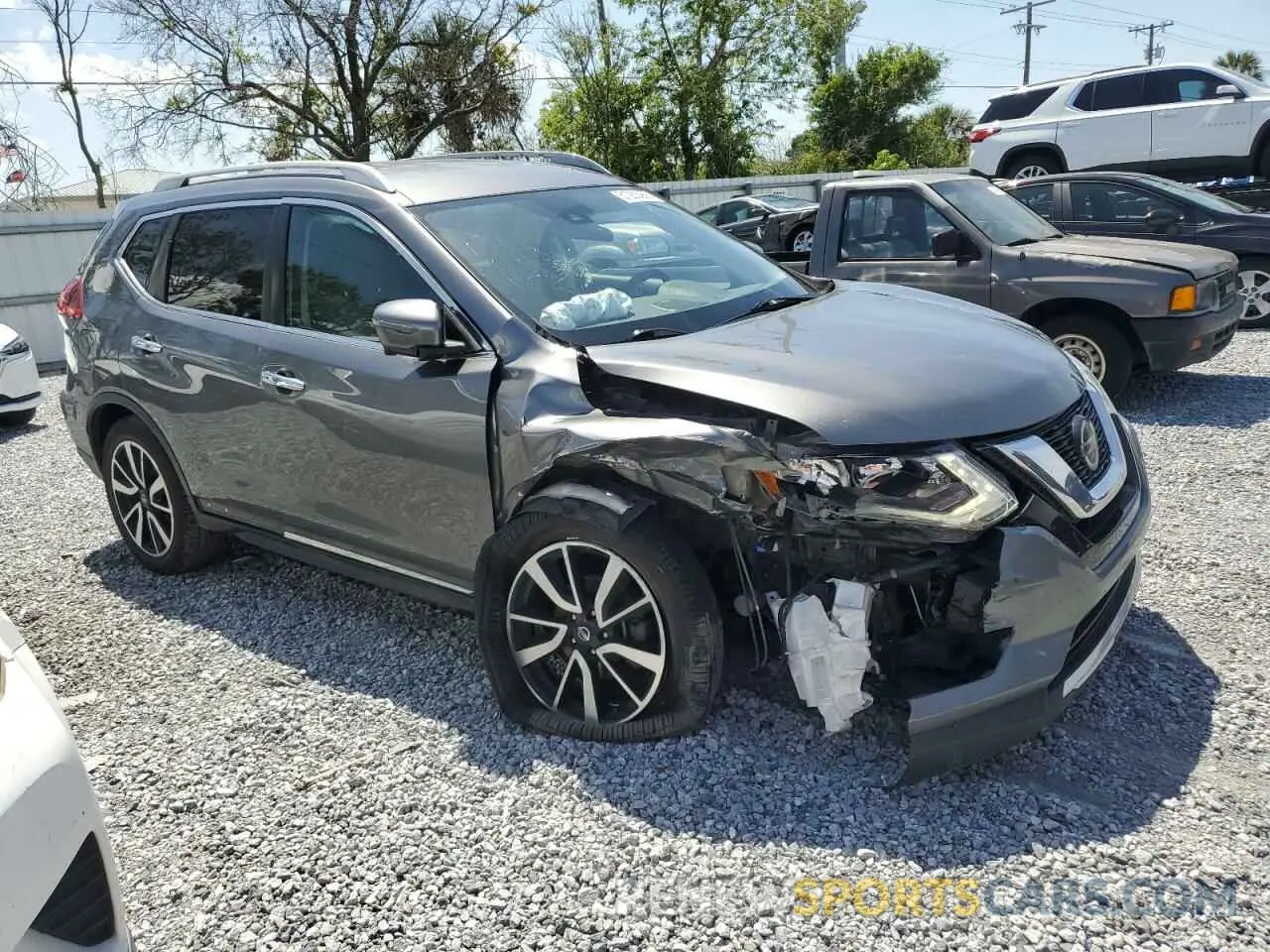 4 fotografías del automóvil dañado 5N1AT2MT5KC818171 NISSAN ROGUE 2019