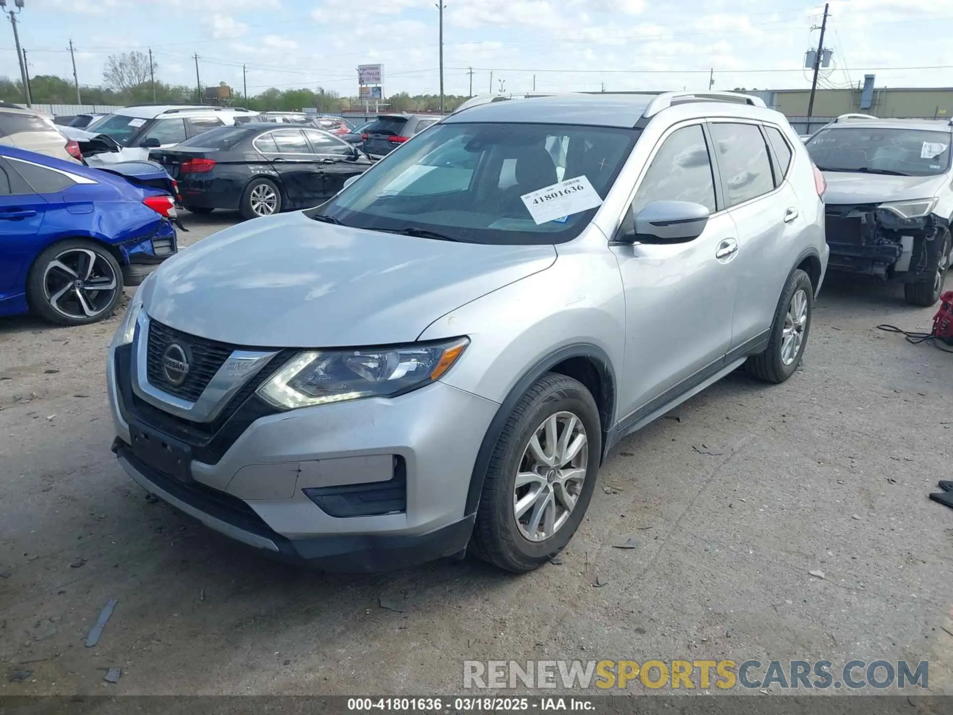 2 fotografías del automóvil dañado 5N1AT2MT6KC826988 NISSAN ROGUE 2019