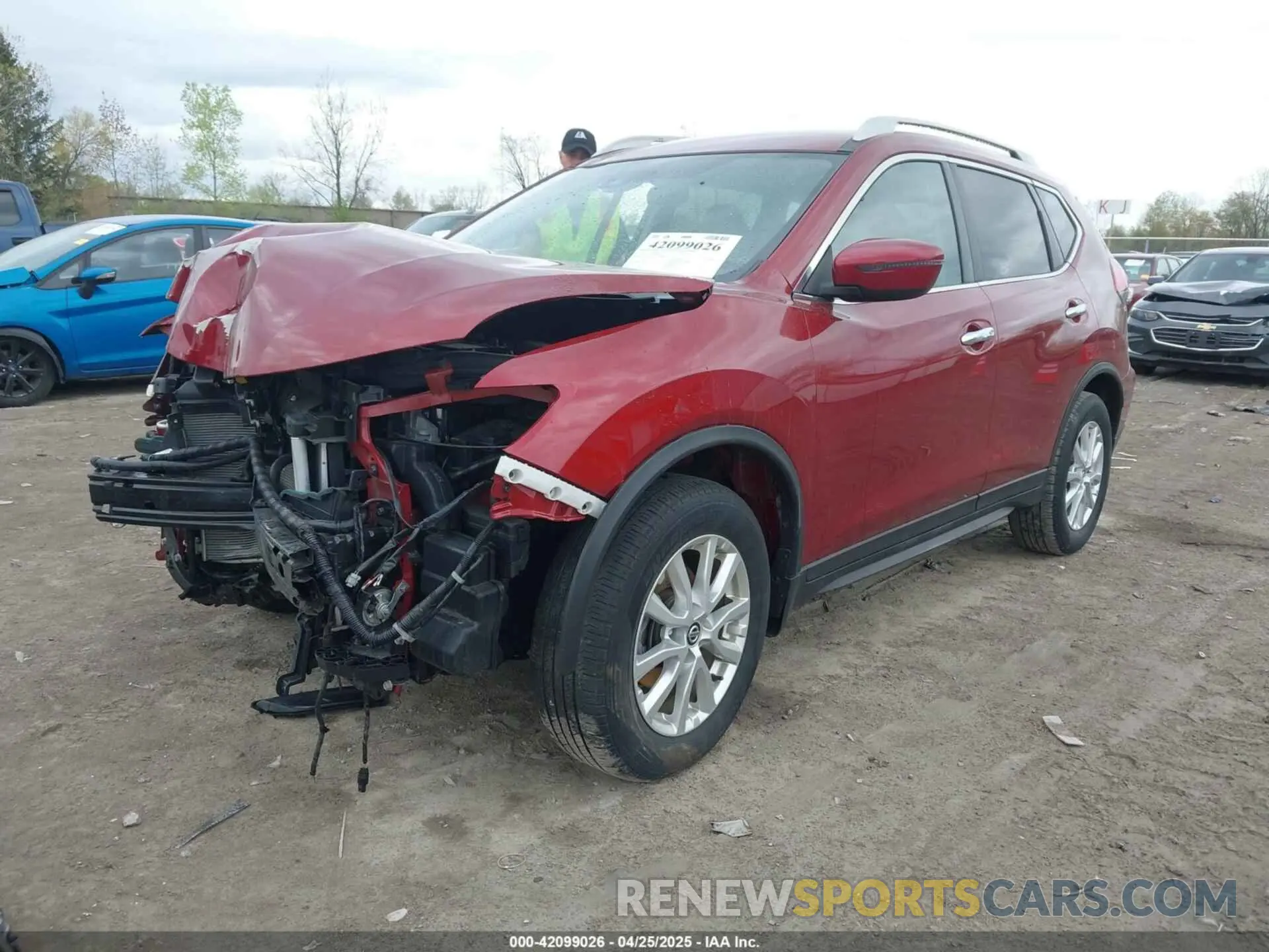 2 fotografías del automóvil dañado 5N1AT2MT7KC831651 NISSAN ROGUE 2019