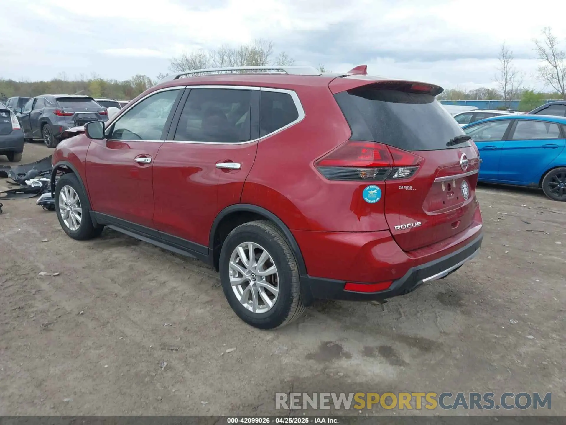 3 fotografías del automóvil dañado 5N1AT2MT7KC831651 NISSAN ROGUE 2019