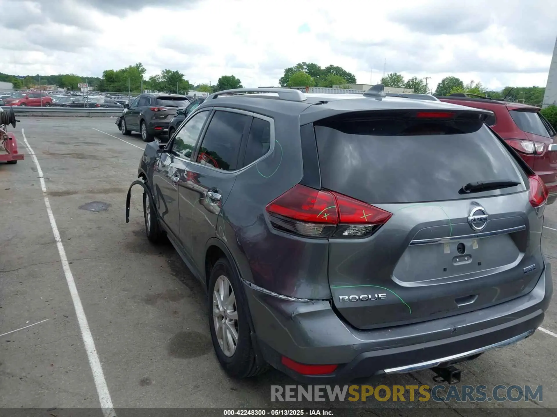 3 fotografías del automóvil dañado 5N1AT2MT8KC766342 NISSAN ROGUE 2019