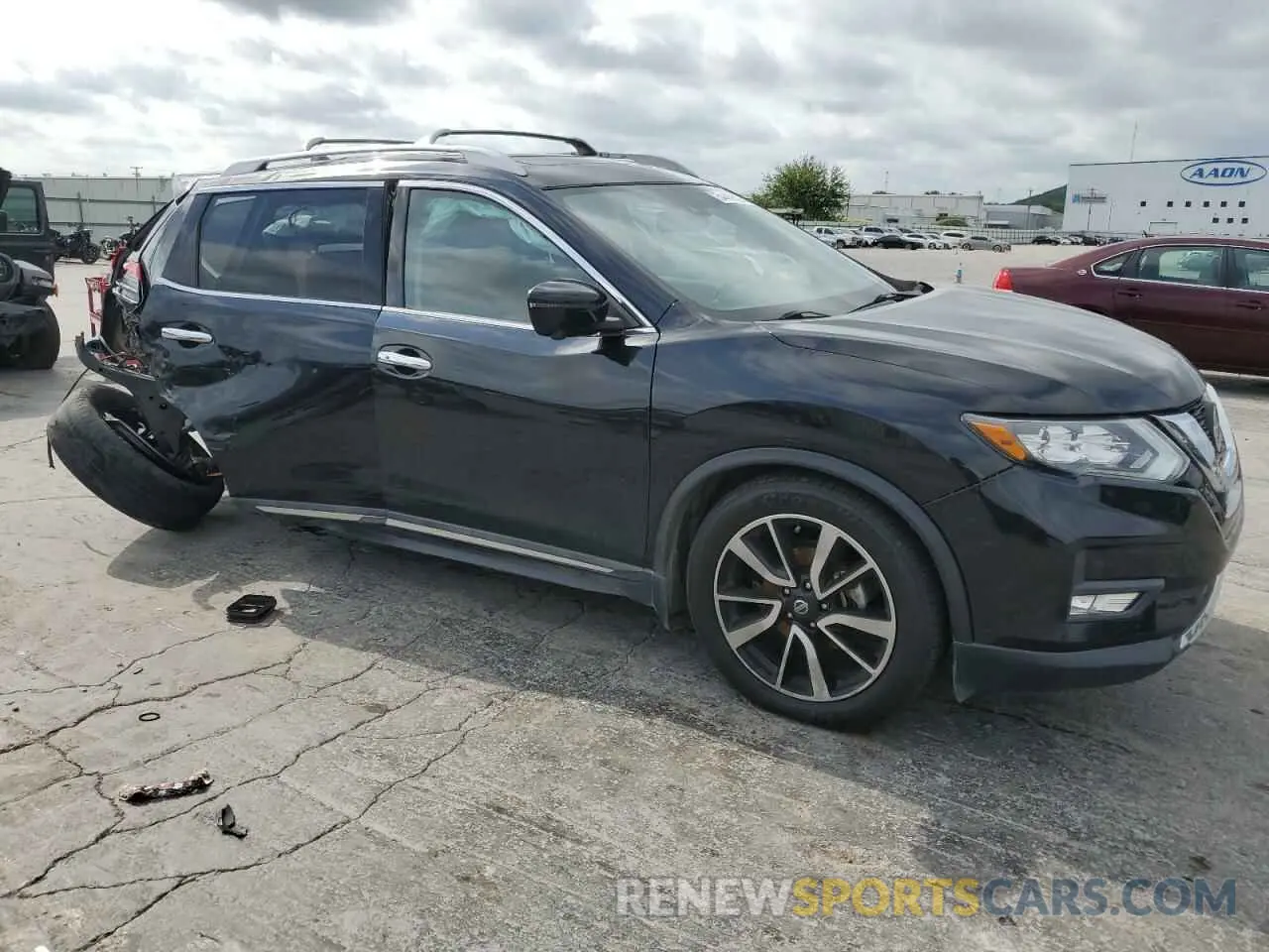 4 fotografías del automóvil dañado 5N1AT2MT8KC837006 NISSAN ROGUE 2019