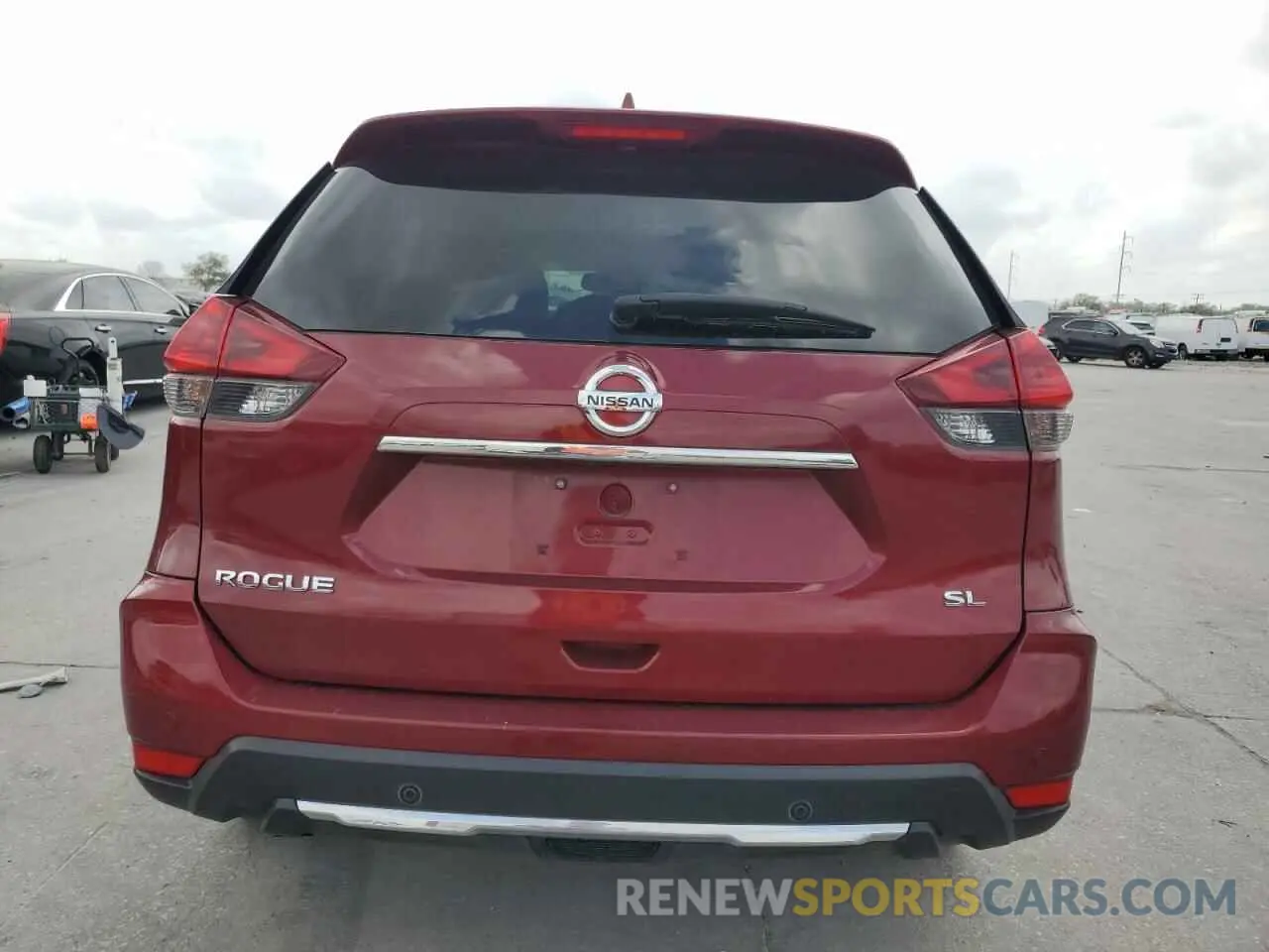 6 fotografías del automóvil dañado 5N1AT2MTXKC764138 NISSAN ROGUE 2019