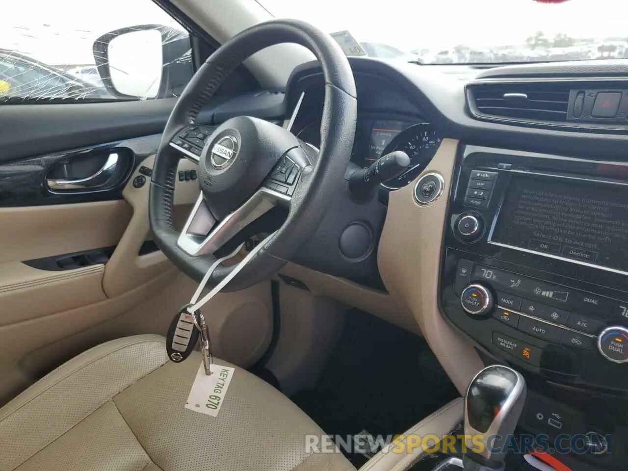 7 fotografías del automóvil dañado 5N1AT2MTXKC764138 NISSAN ROGUE 2019