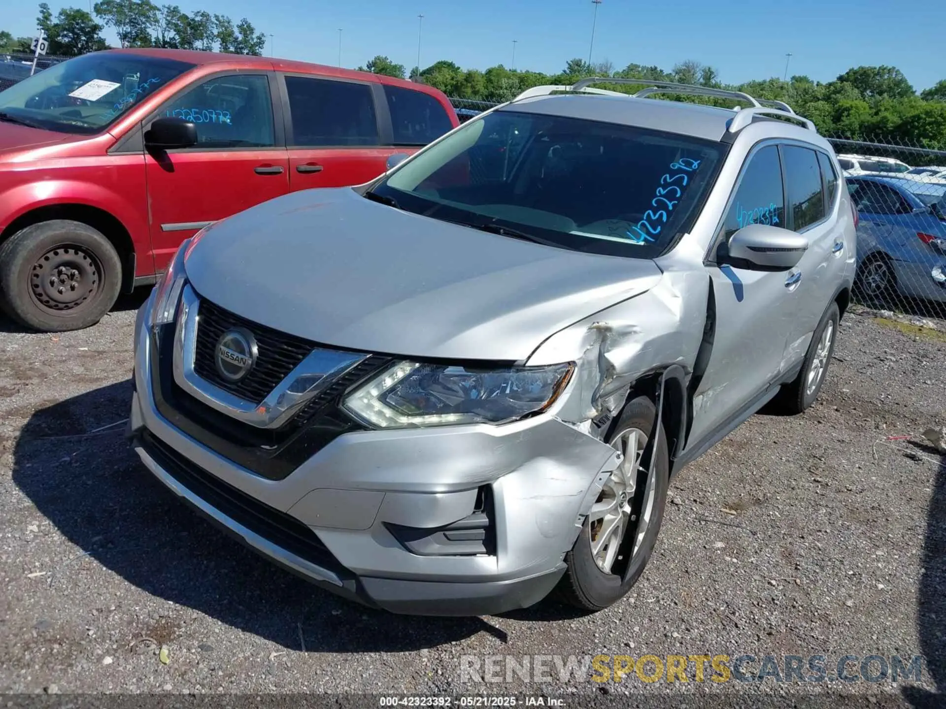 2 fotografías del automóvil dañado 5N1AT2MTXKC845155 NISSAN ROGUE 2019