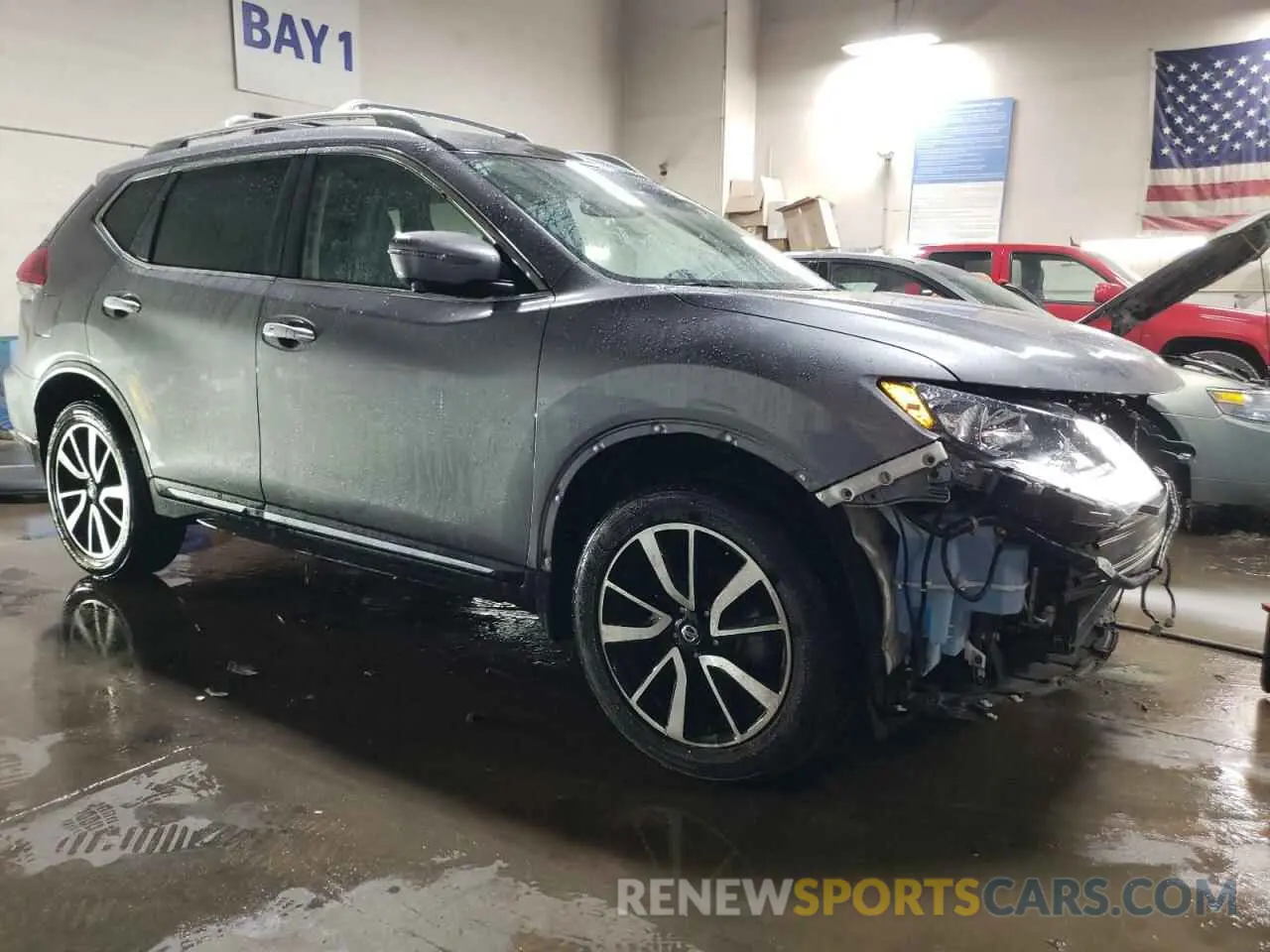 4 fotografías del automóvil dañado 5N1AT2MV1KC754566 NISSAN ROGUE 2019