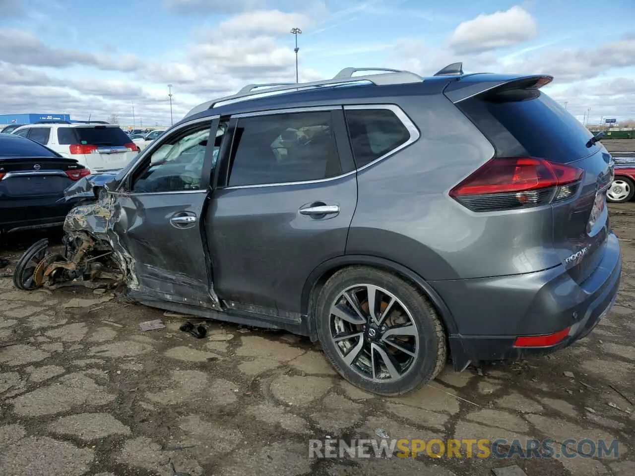 2 fotografías del automóvil dañado 5N1AT2MV1KC789365 NISSAN ROGUE 2019