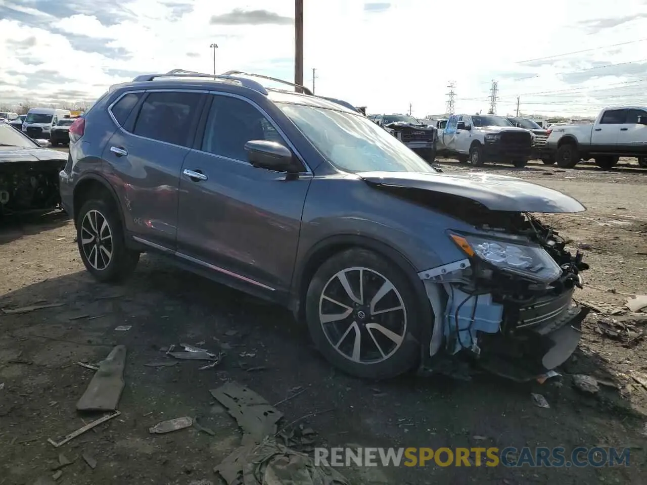 4 fotografías del automóvil dañado 5N1AT2MV1KC789365 NISSAN ROGUE 2019