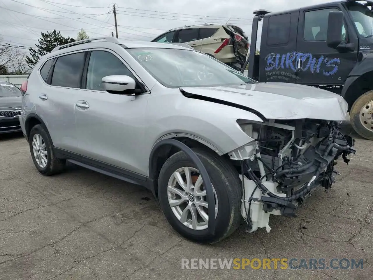 4 fotografías del automóvil dañado 5N1AT2MV1KC813017 NISSAN ROGUE 2019