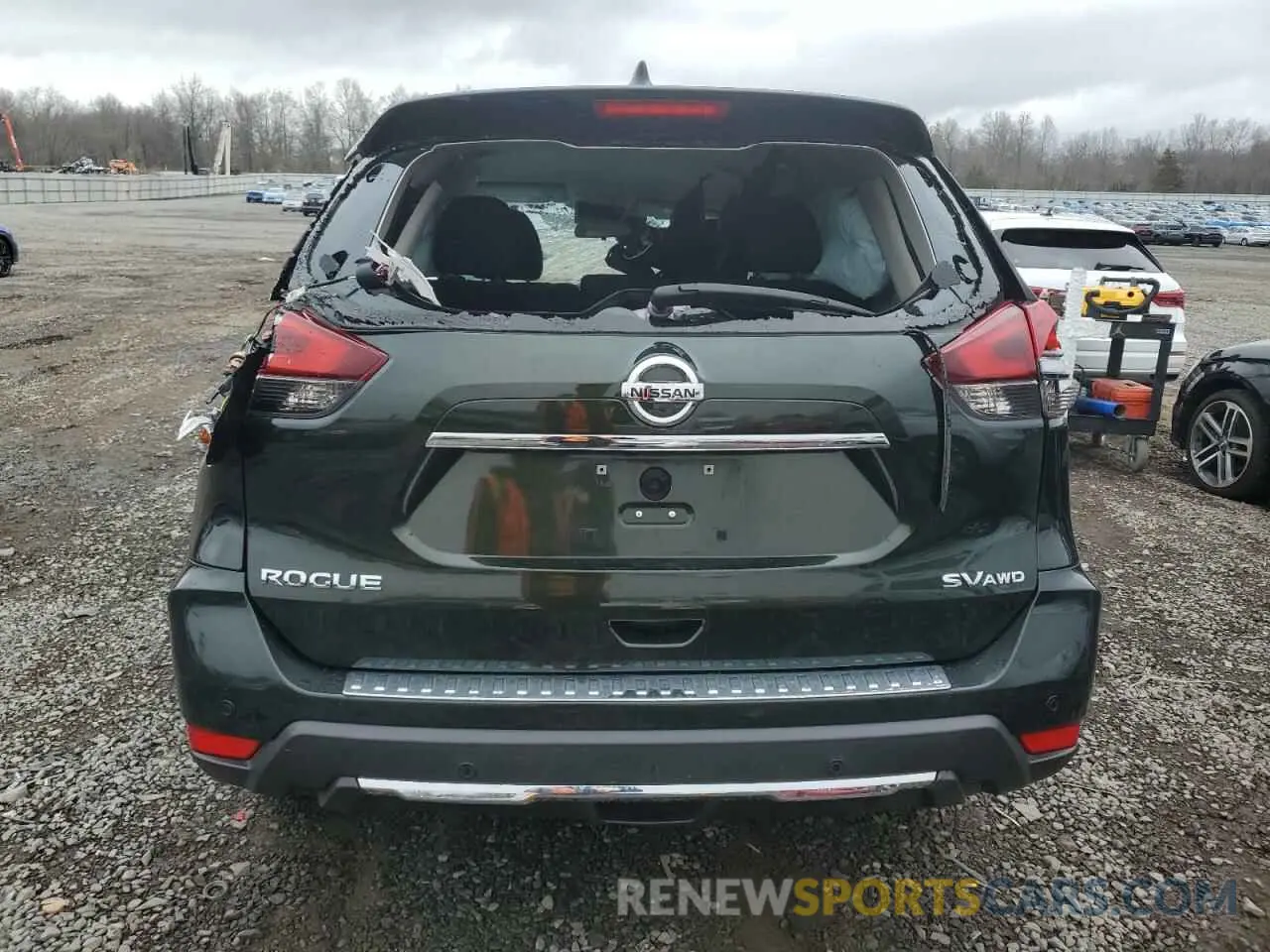 6 fotografías del automóvil dañado 5N1AT2MV4KC789683 NISSAN ROGUE 2019
