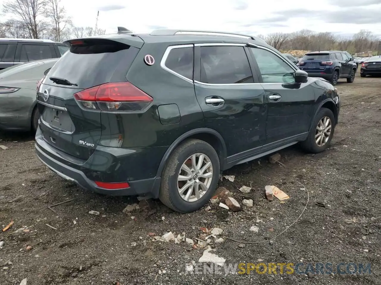 3 fotografías del automóvil dañado 5N1AT2MV5KC719691 NISSAN ROGUE 2019