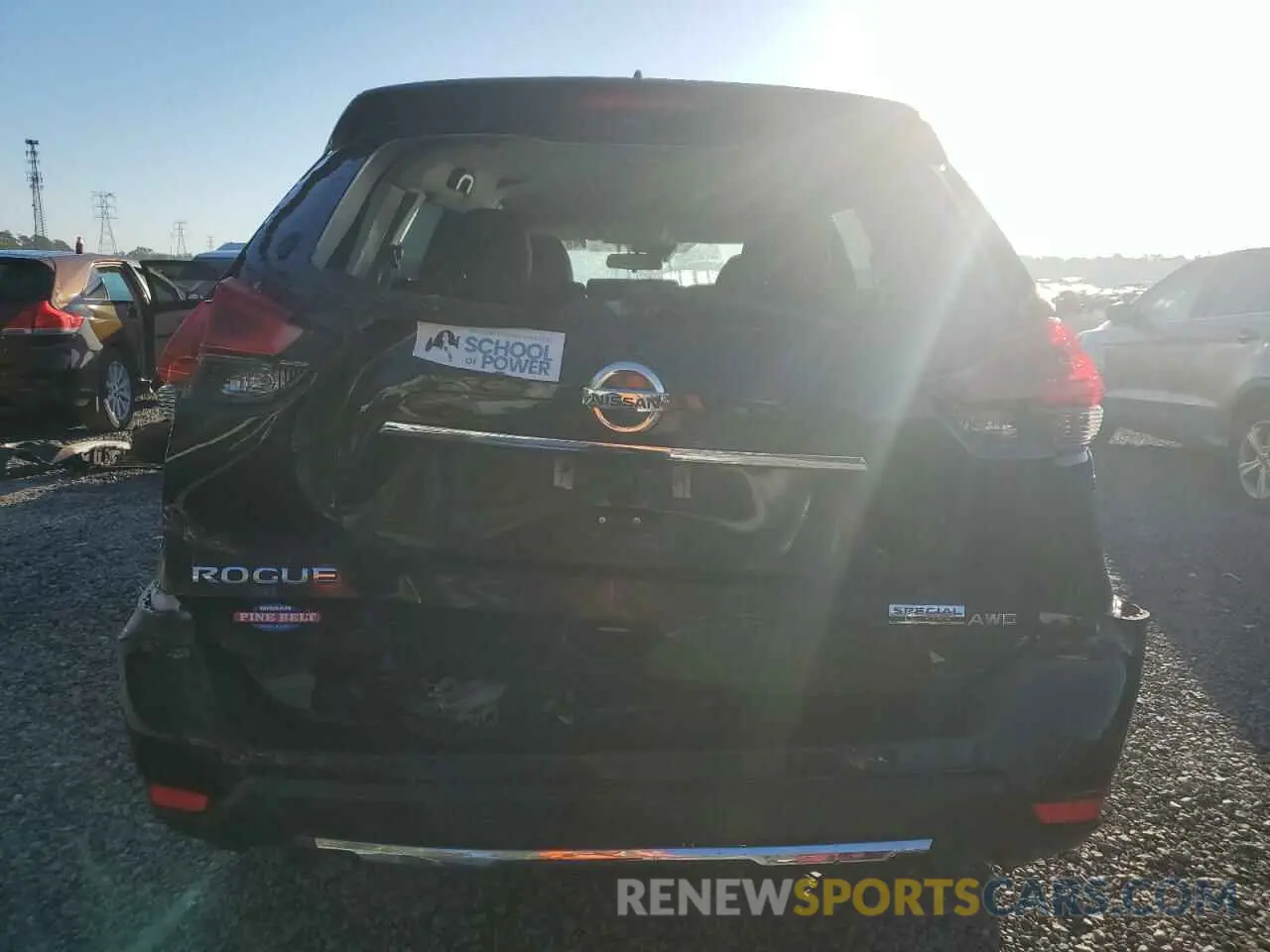 6 fotografías del automóvil dañado 5N1AT2MV5KC812291 NISSAN ROGUE 2019