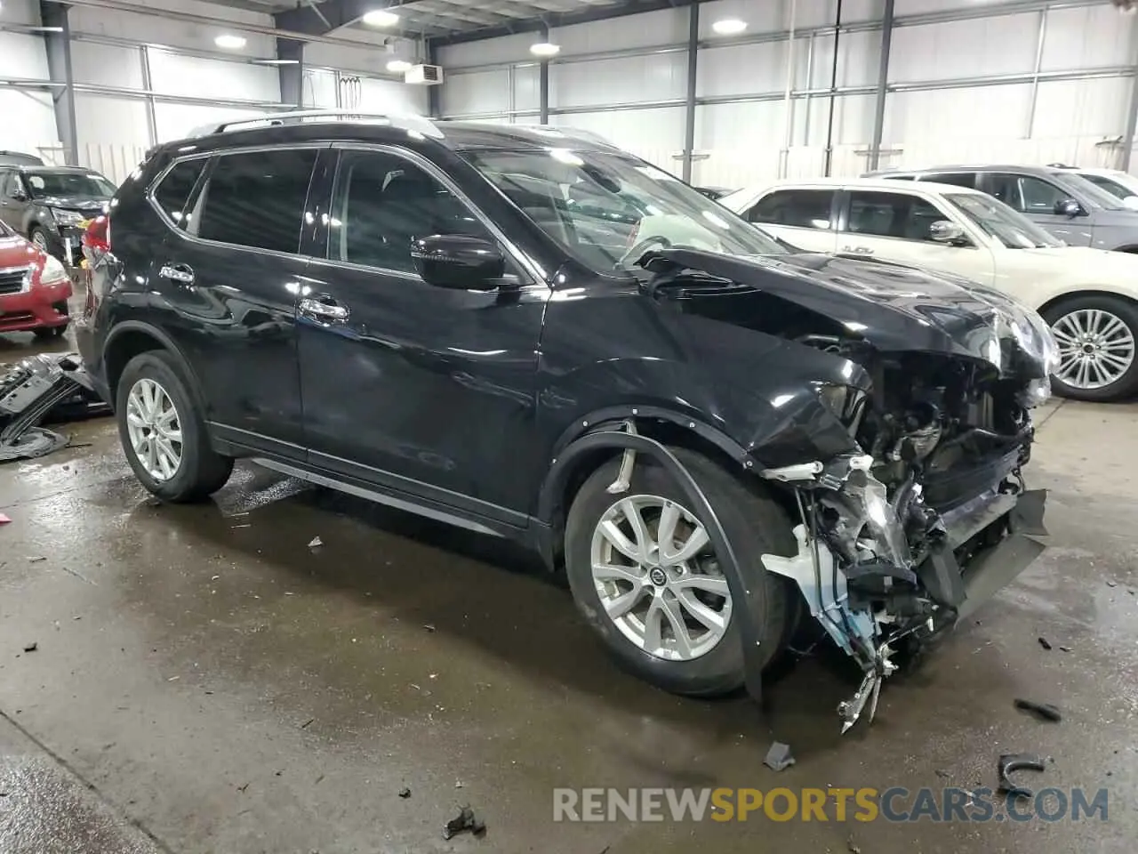 4 fotografías del automóvil dañado 5N1AT2MV5KC835344 NISSAN ROGUE 2019