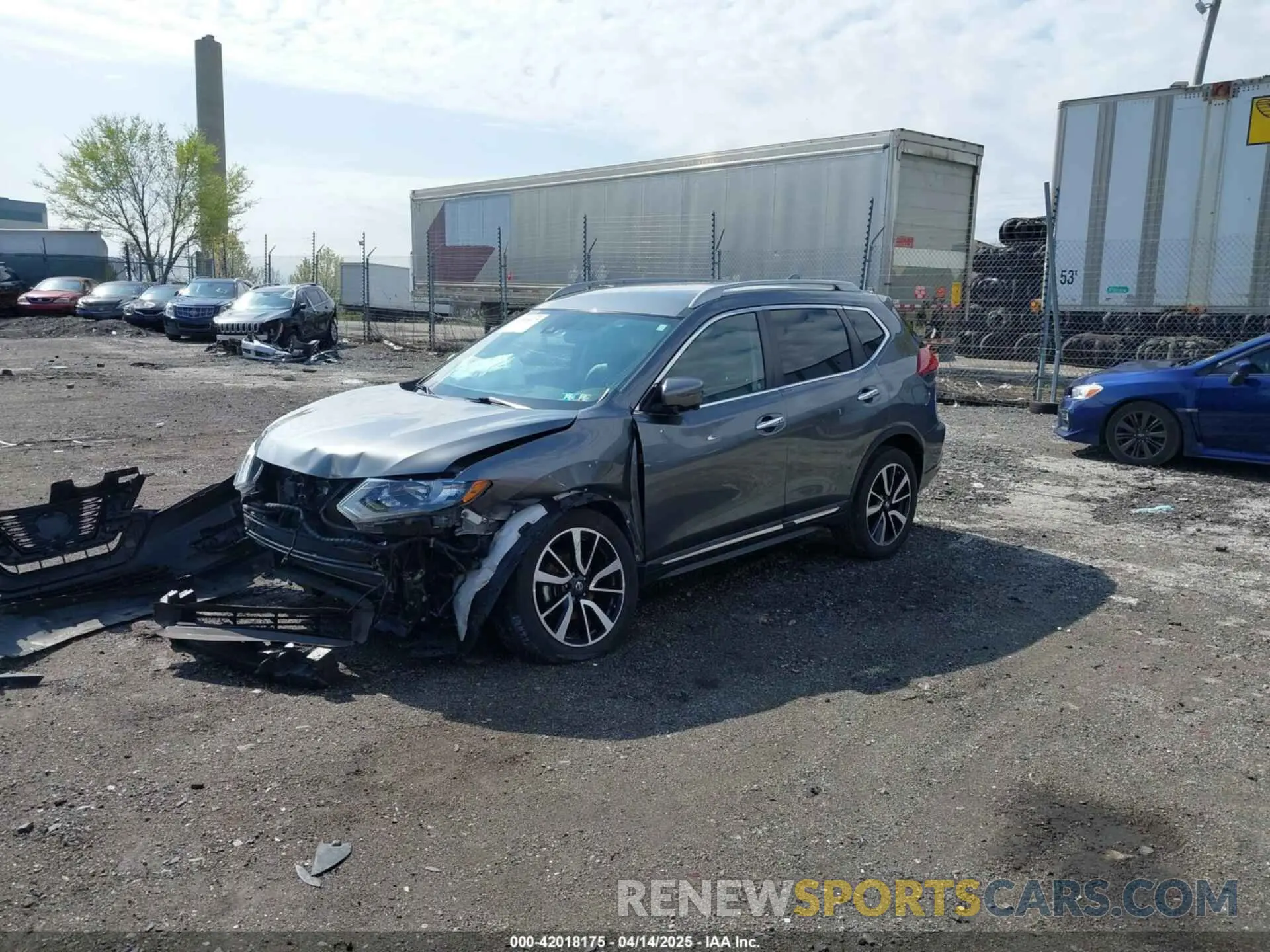 2 fotografías del automóvil dañado 5N1AT2MV6KC727136 NISSAN ROGUE 2019