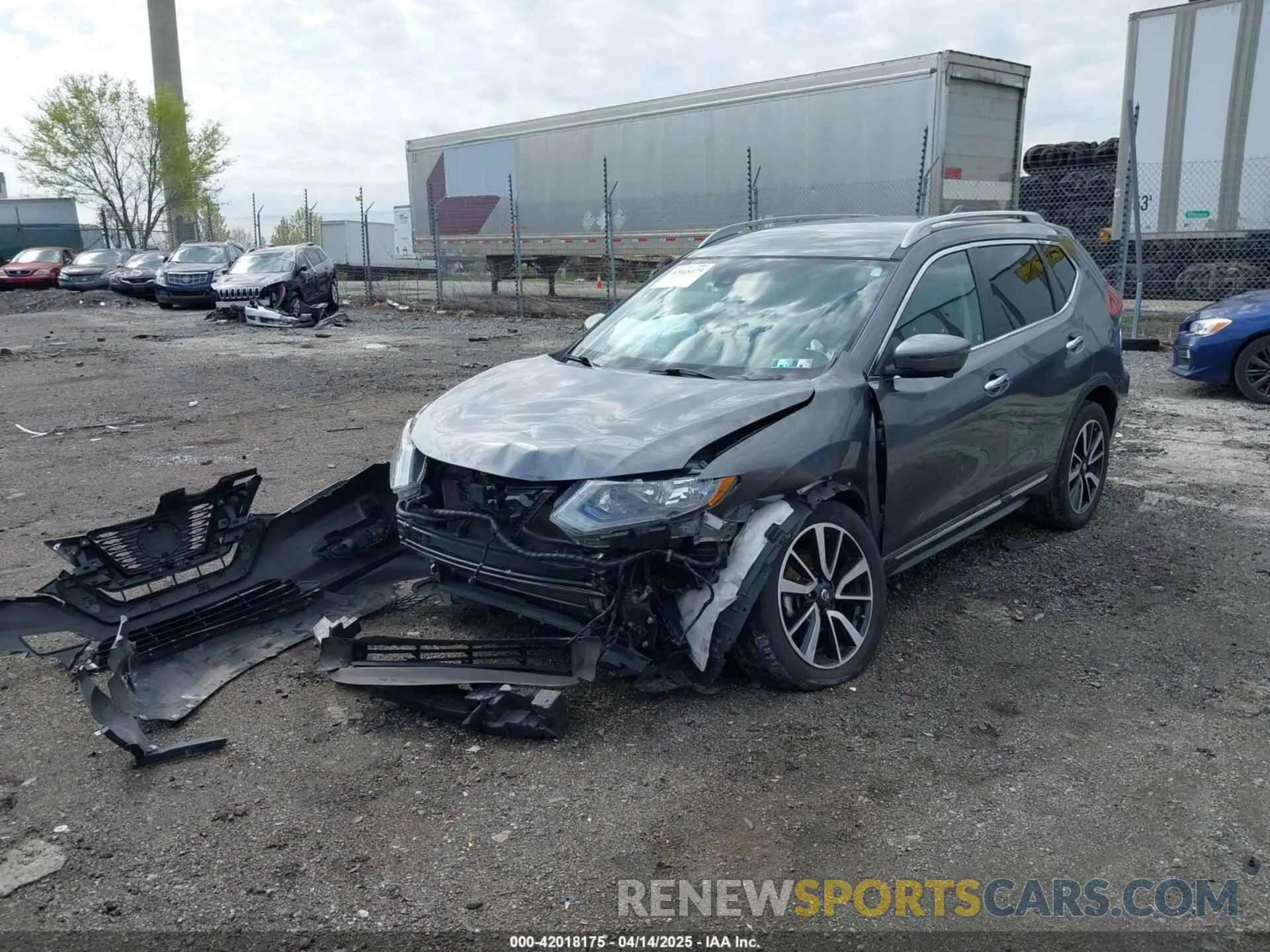 6 fotografías del automóvil dañado 5N1AT2MV6KC727136 NISSAN ROGUE 2019