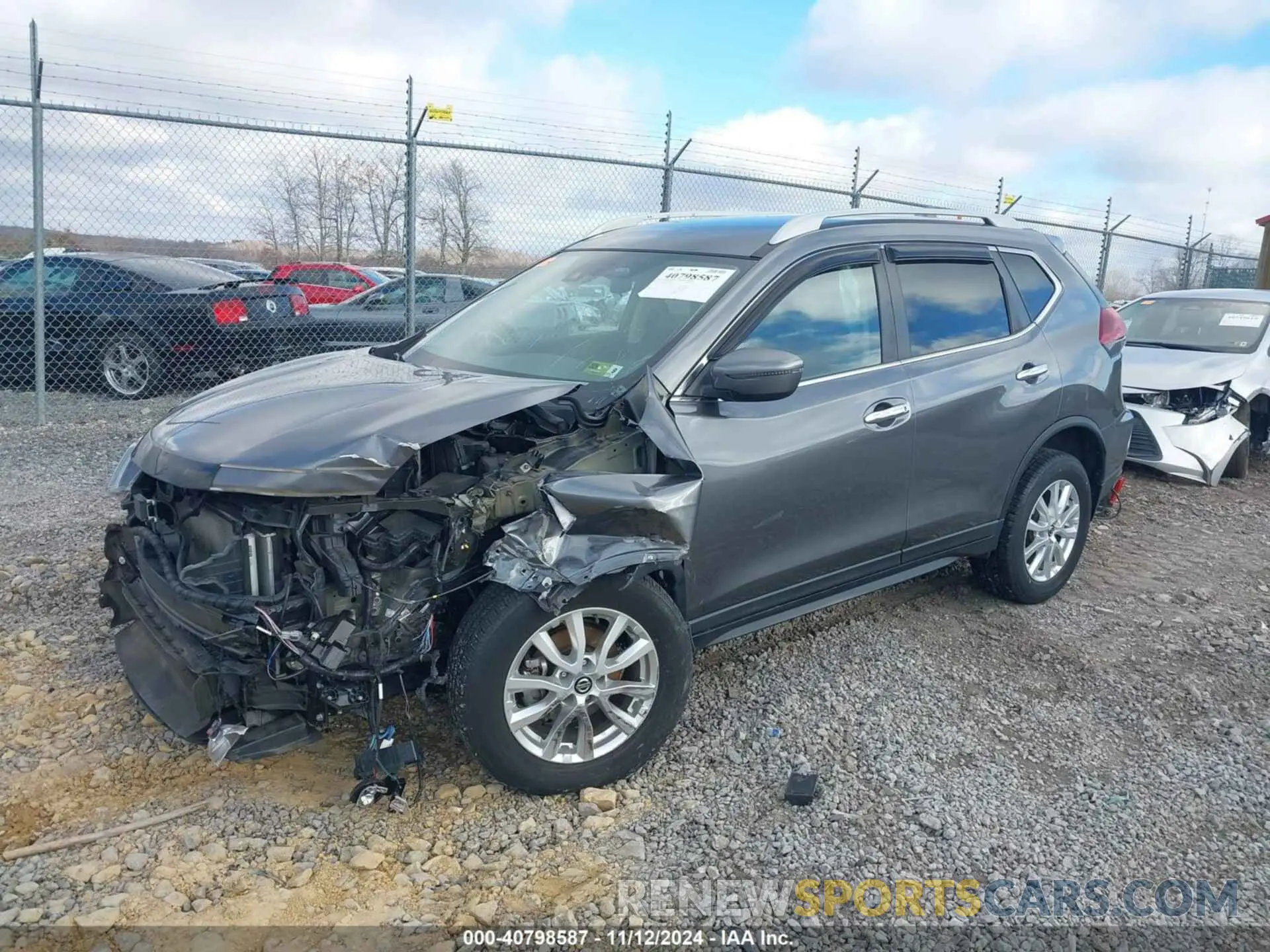 2 fotografías del automóvil dañado 5N1AT2MV7KC701886 NISSAN ROGUE 2019