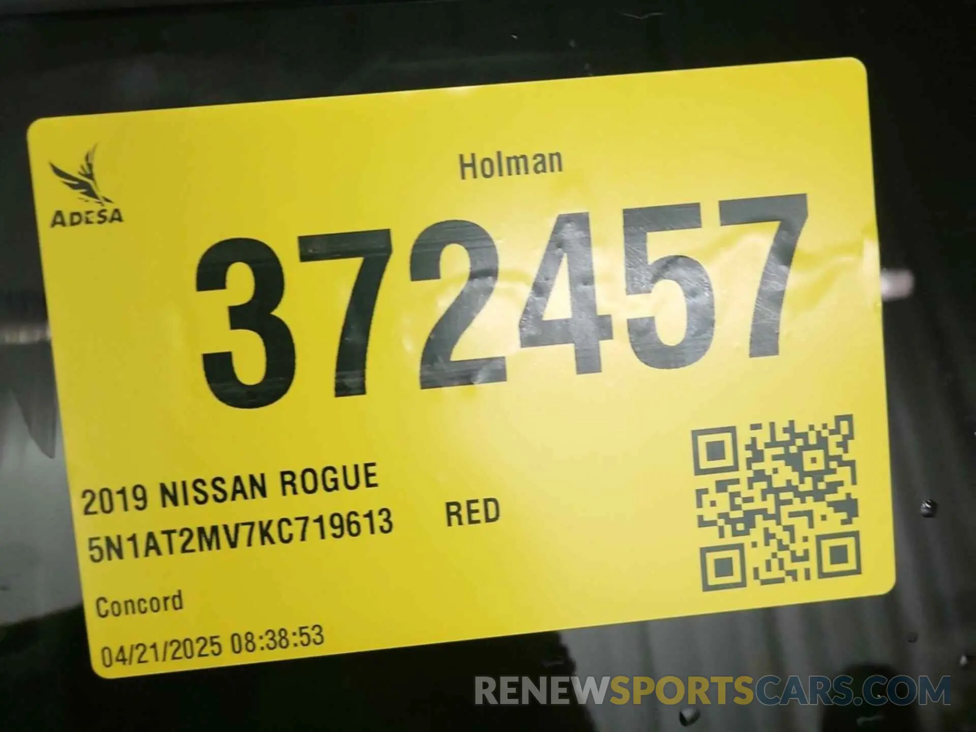 4 fotografías del automóvil dañado 5N1AT2MV7KC719613 NISSAN ROGUE 2019