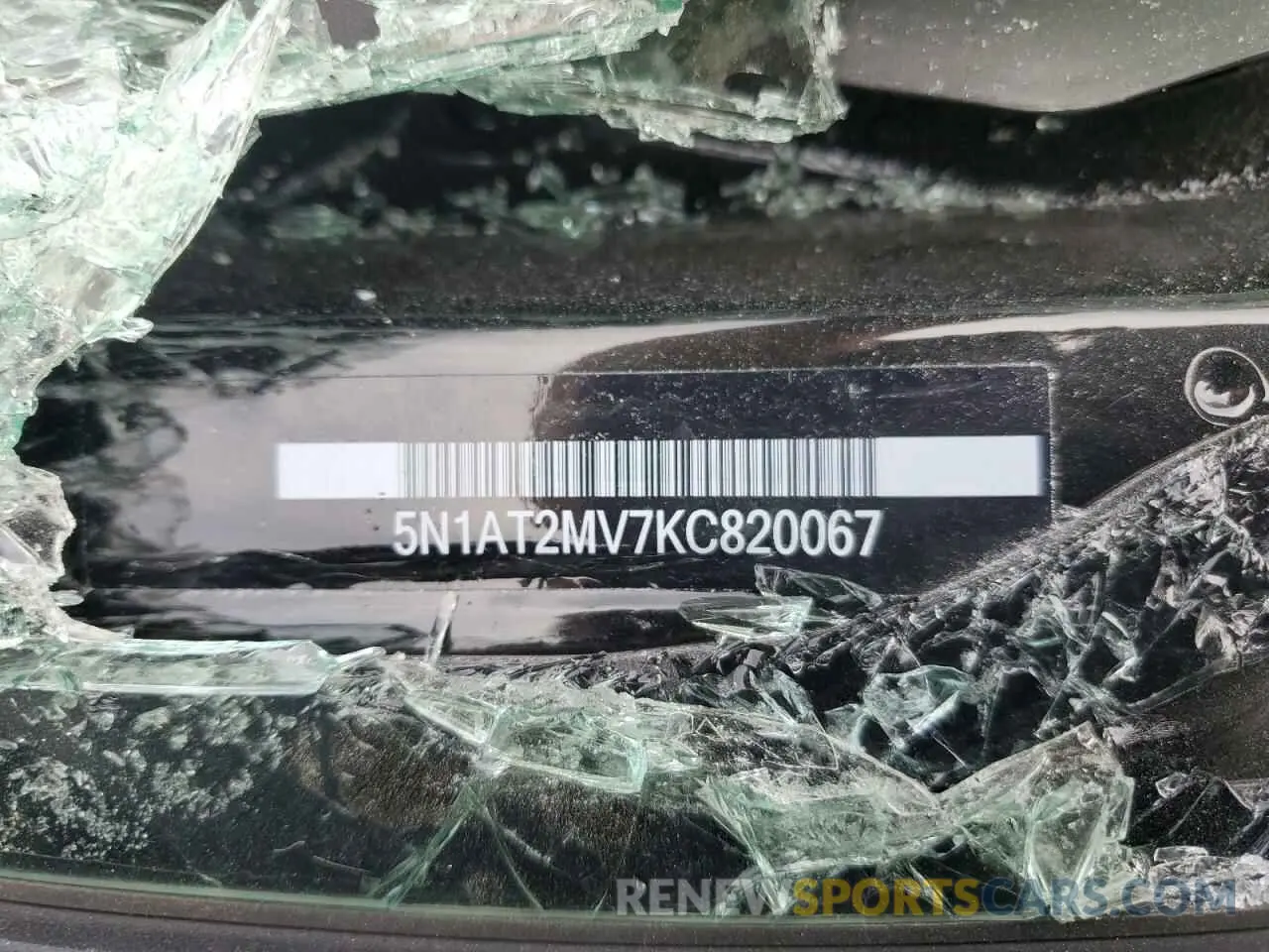 13 fotografías del automóvil dañado 5N1AT2MV7KC820067 NISSAN ROGUE 2019