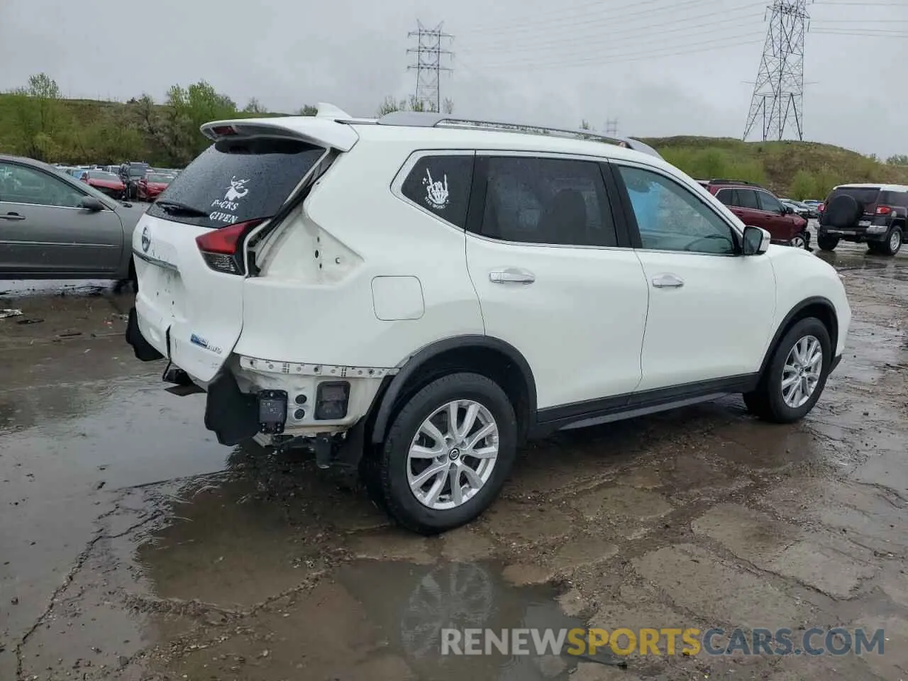 3 fotografías del automóvil dañado 5N1AT2MV8KC740213 NISSAN ROGUE 2019