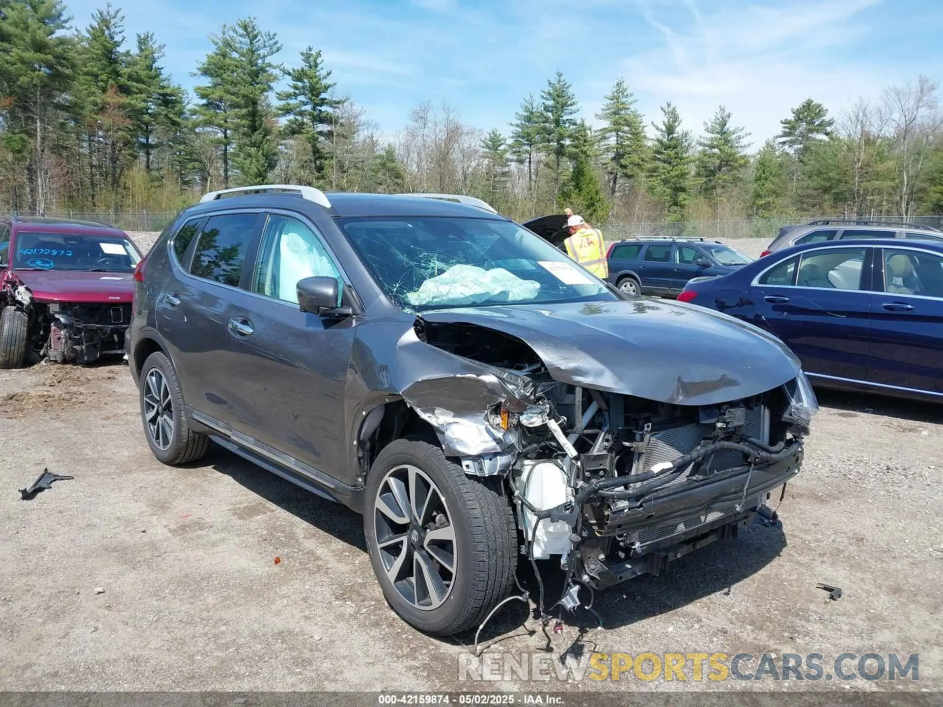 1 fotografías del automóvil dañado 5N1AT2MV8KC748666 NISSAN ROGUE 2019