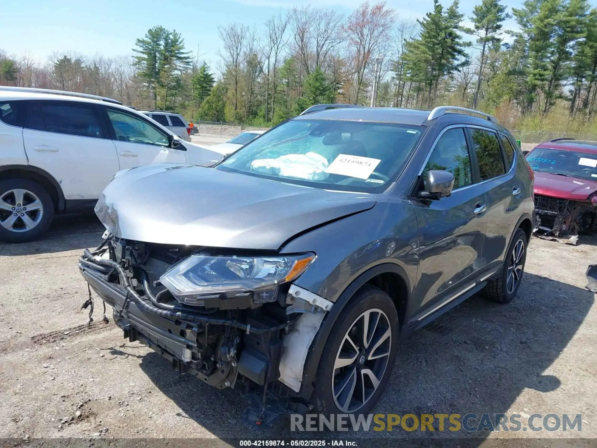 2 fotografías del automóvil dañado 5N1AT2MV8KC748666 NISSAN ROGUE 2019