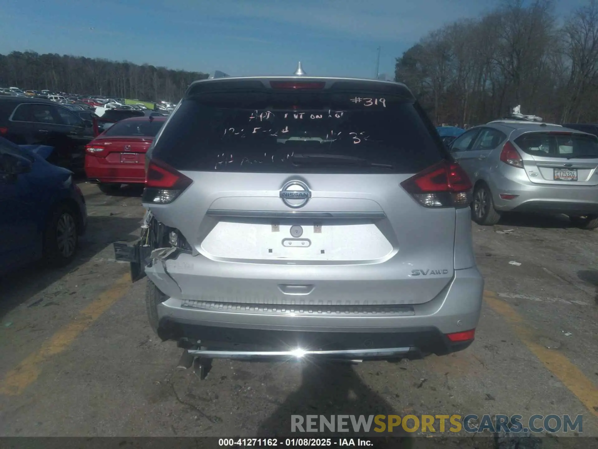 15 fotografías del automóvil dañado 5N1AT2MVXKC704832 NISSAN ROGUE 2019